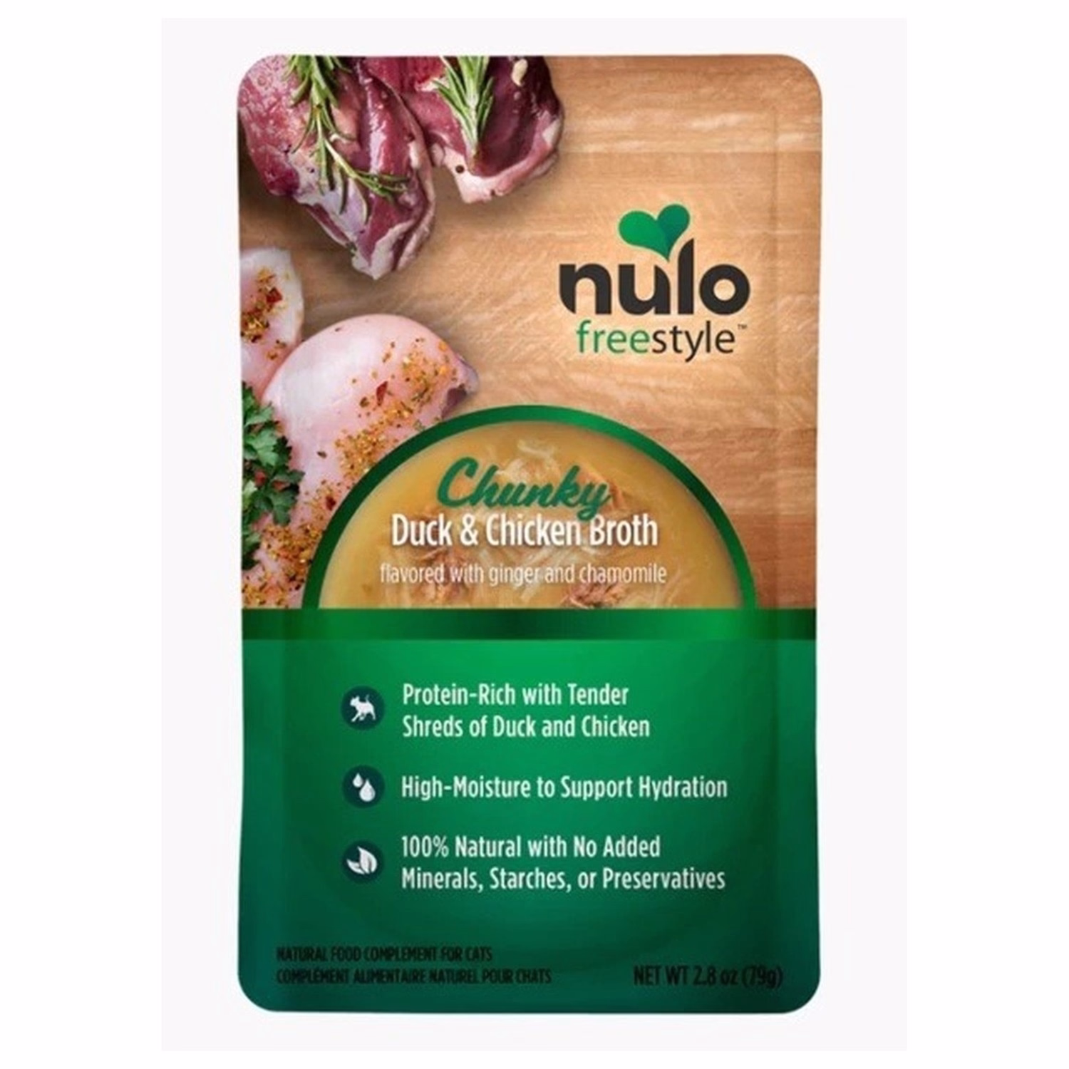 Nulo Cat Pouch - Chunky Duck & Chicken Broth 79g
