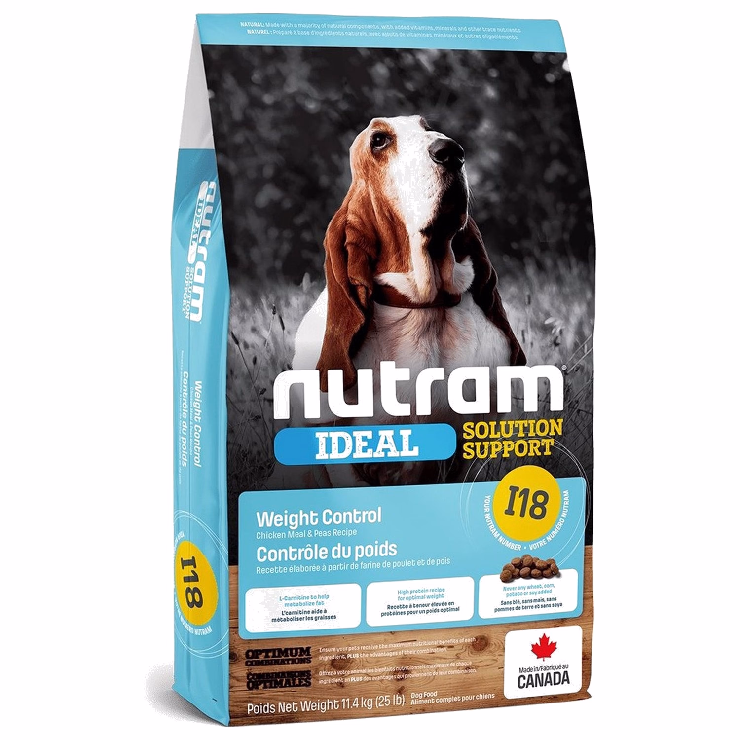 Nutram 加拿大紐頓狗乾糧 - I18 - 控制體重配方