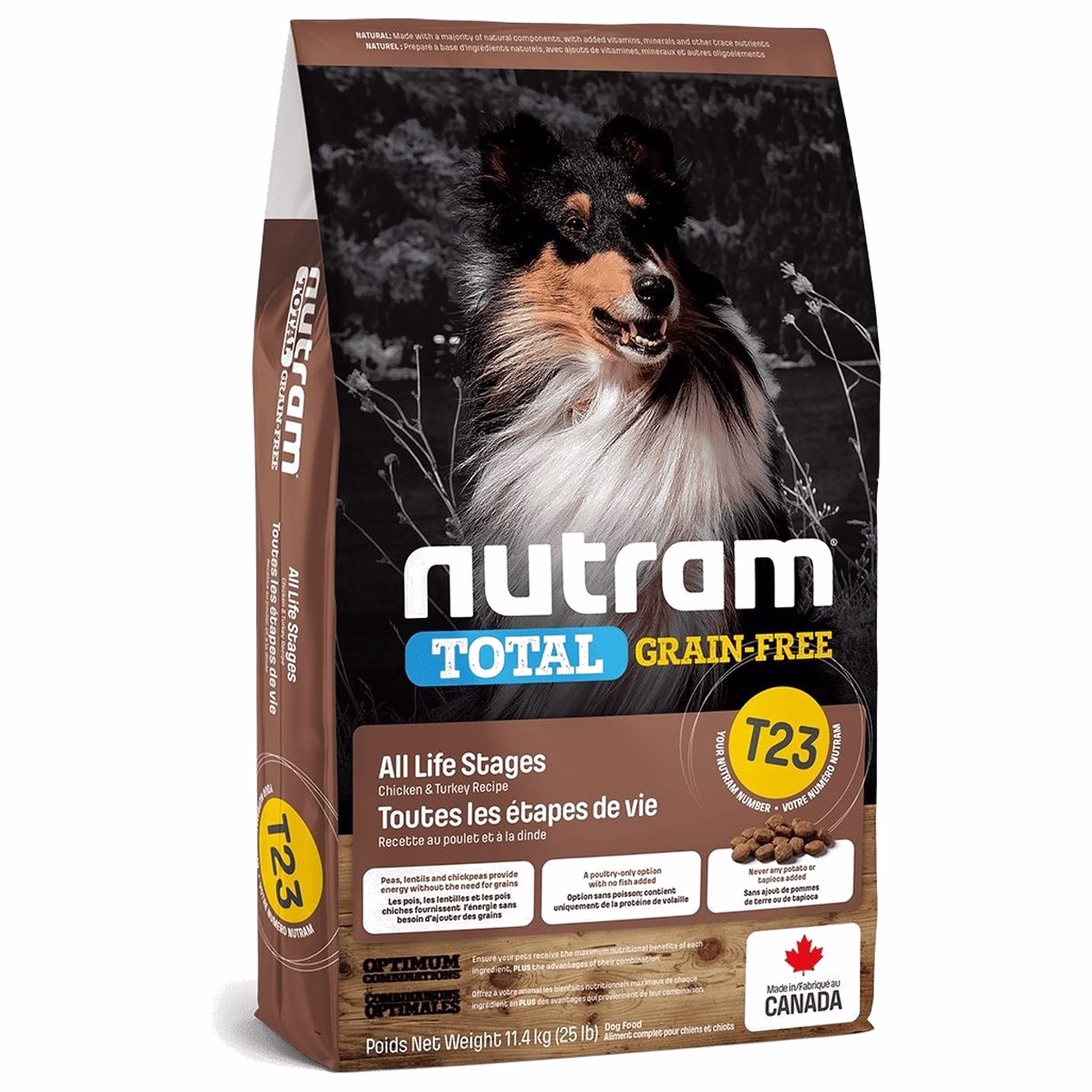Nutram Dog Food - T23 Total Grain Free - Turkey & Chicken