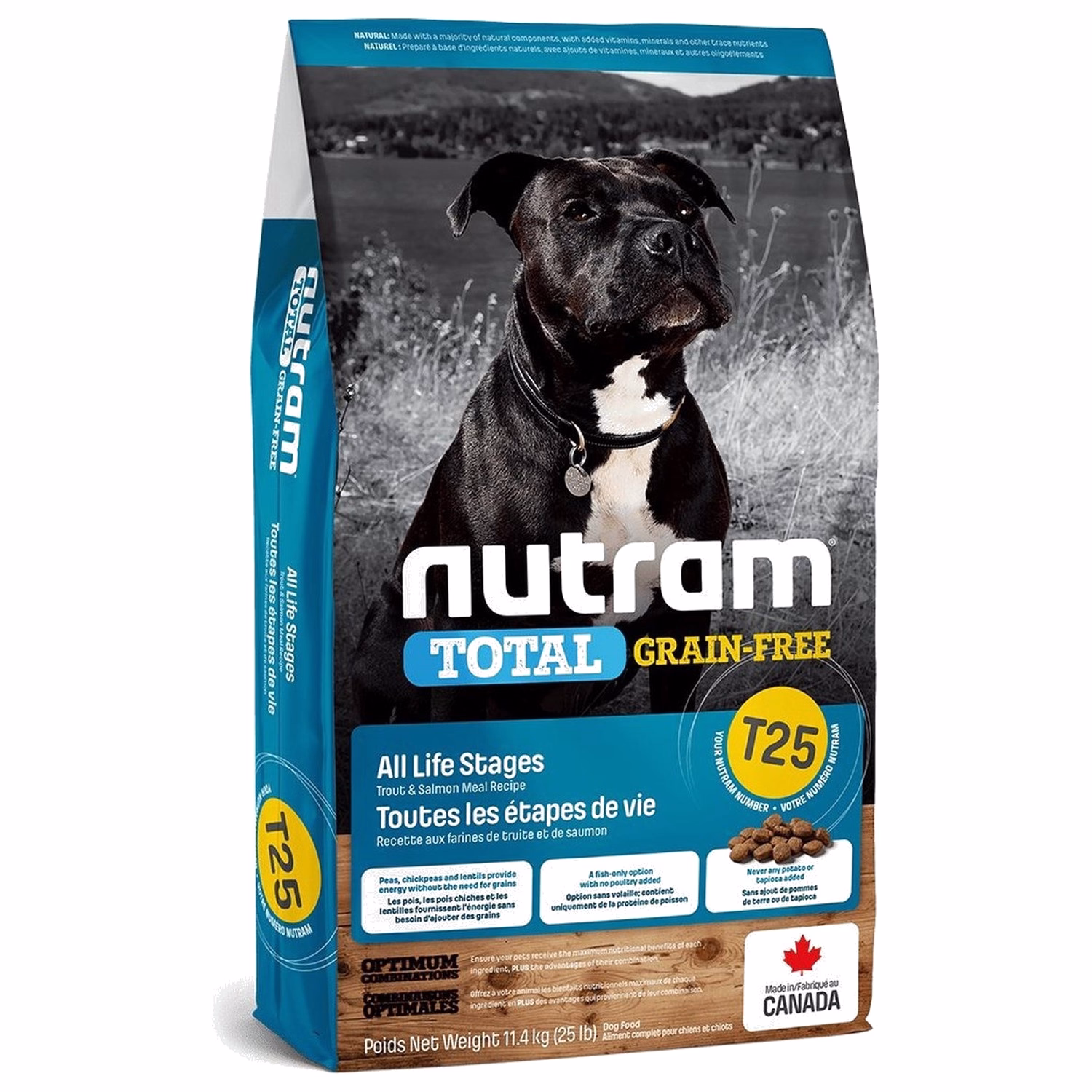 Nutram Dog Food - T25 Total Grain Free - Salmon & Trout