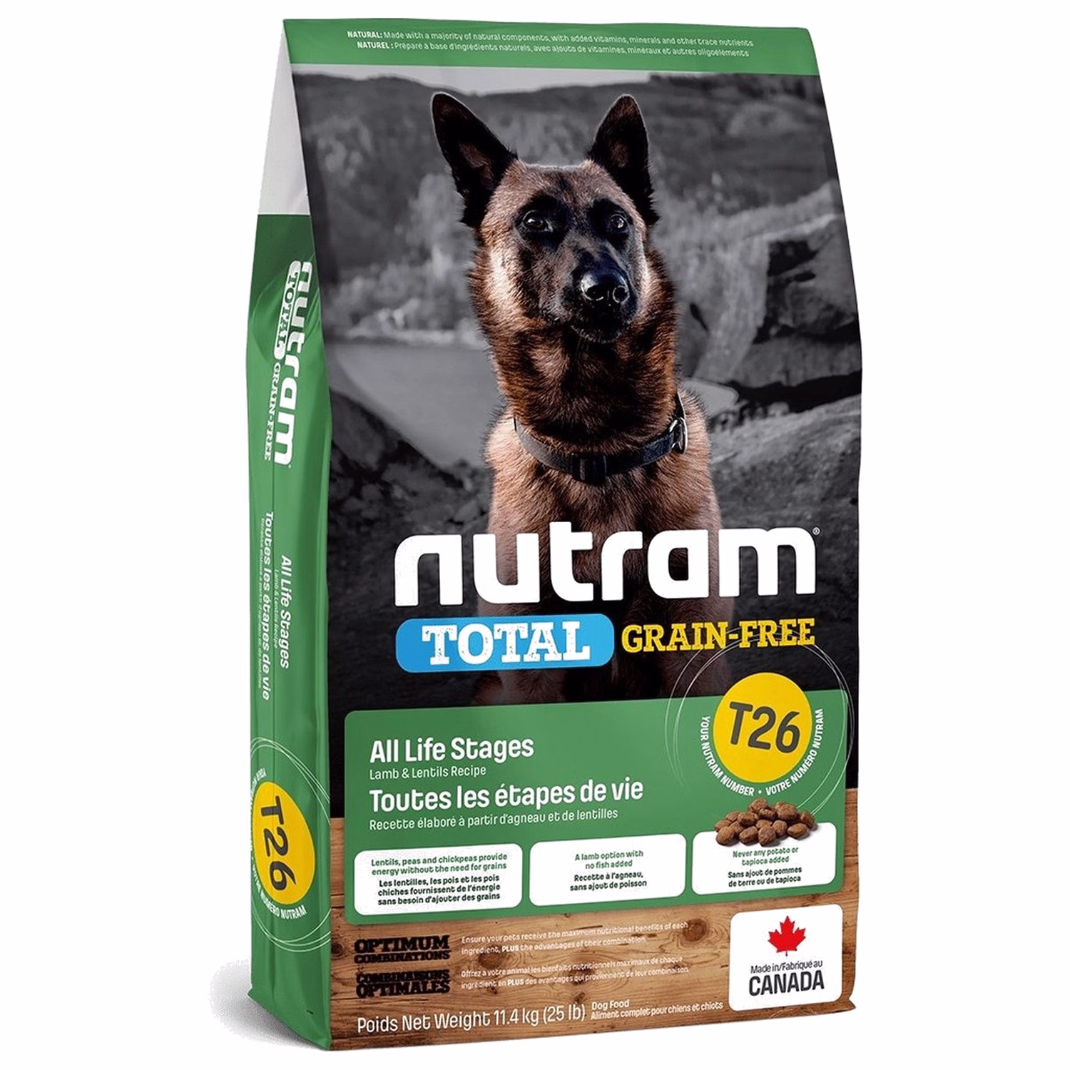 Nutram Dog Food - T26 Total Grain Free - Lamb & Legumes
