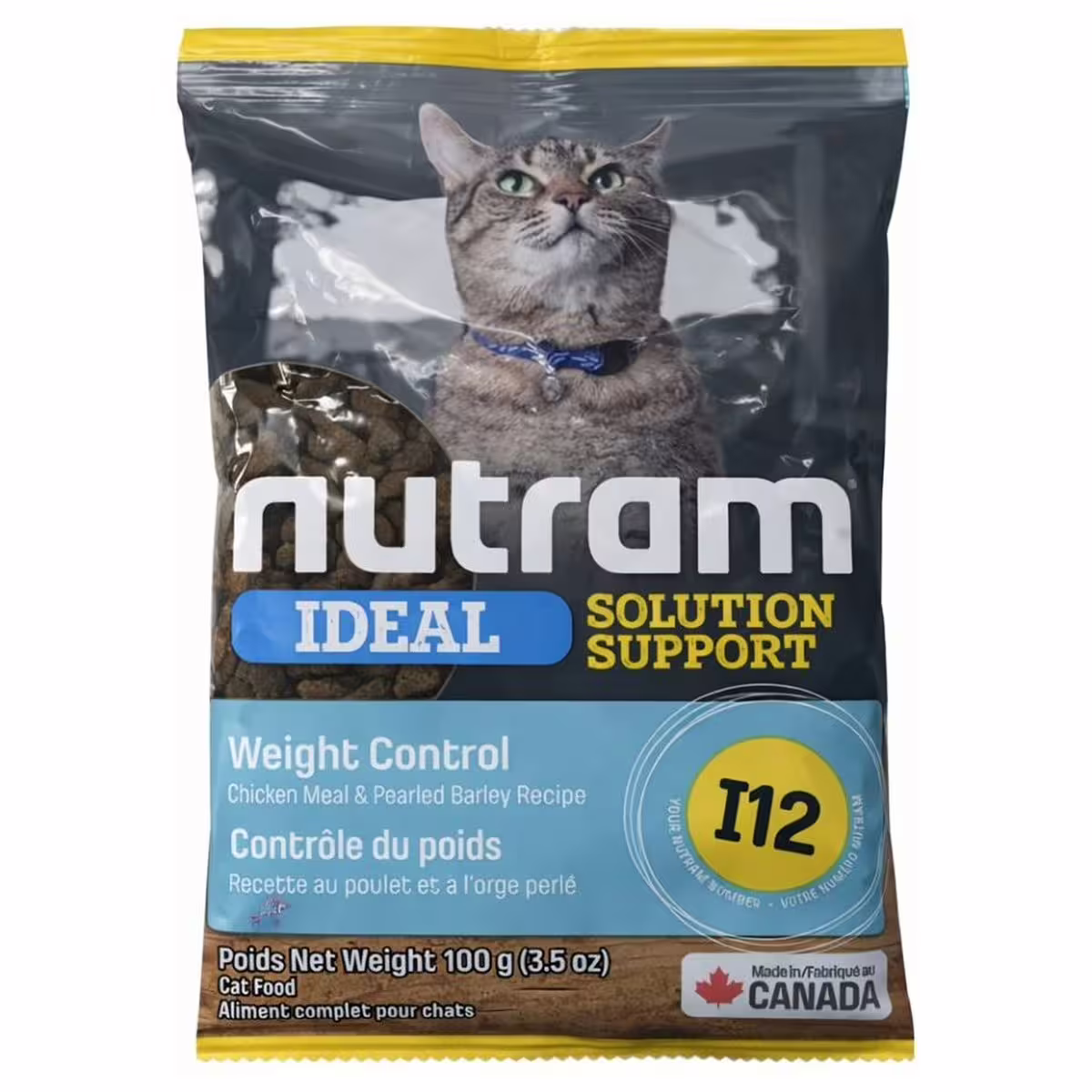 [Trial Pack] Nutram Cat Food - I12 Ideal - Weight Control 100g
