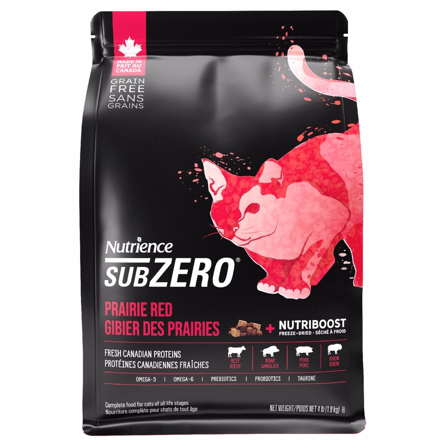 Nutrience 加拿大貓乾糧 - Subzero系列無穀物 - 凍乾鮮牛肝 (紅肉及海魚) 配方 2.5lb