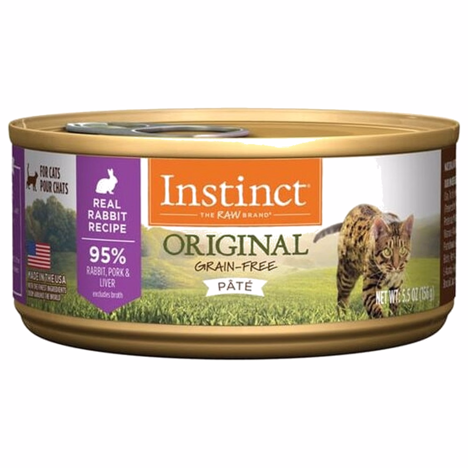 Nature's Variety Instinct Cat Can - Grain Free Rabbit 5.5oz