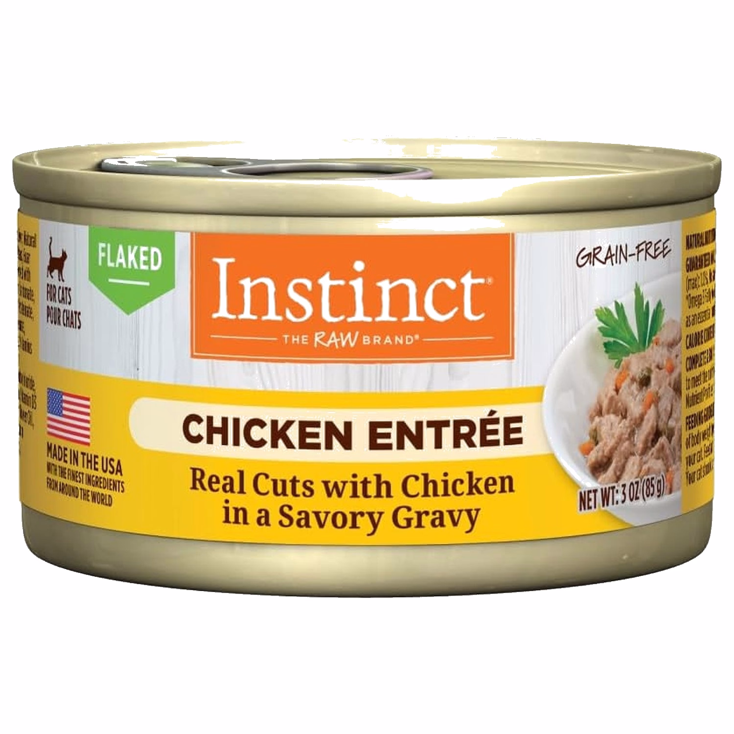 Nature's Variety Instinct Cat Can - Real Cuts with Chicken in Savory Gravy