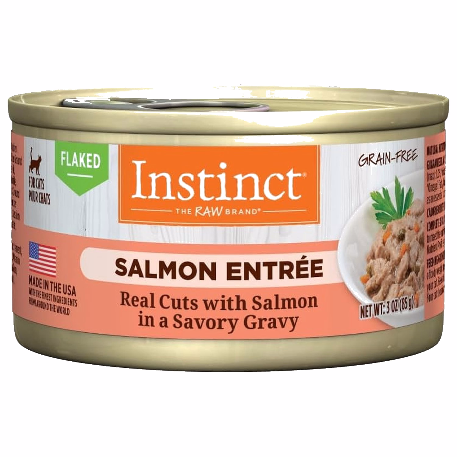 Nature's Variety Instinct Cat Can - Real Cuts with Salmon in Savory Gravy