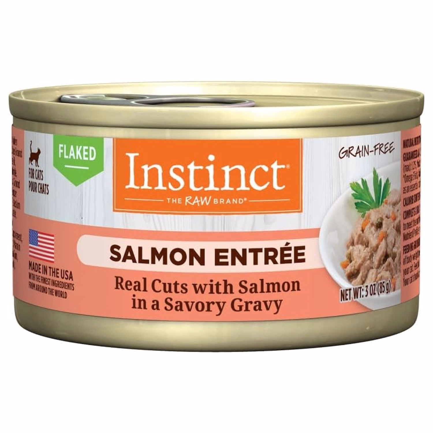 Nature's Variety Instinct (本能) 主食貓罐頭 - 無穀物肉汁三文魚片