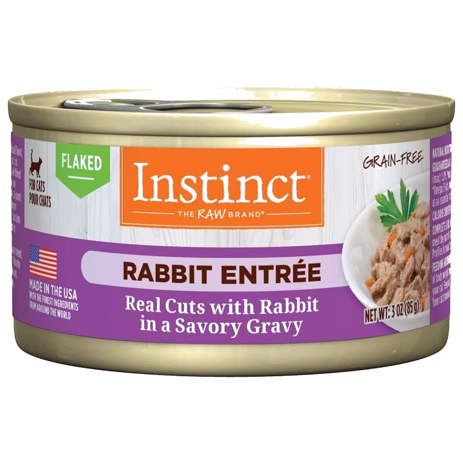 Nature's Variety Instinct (本能) 主食貓罐頭 - 無穀物肉汁兔肉片