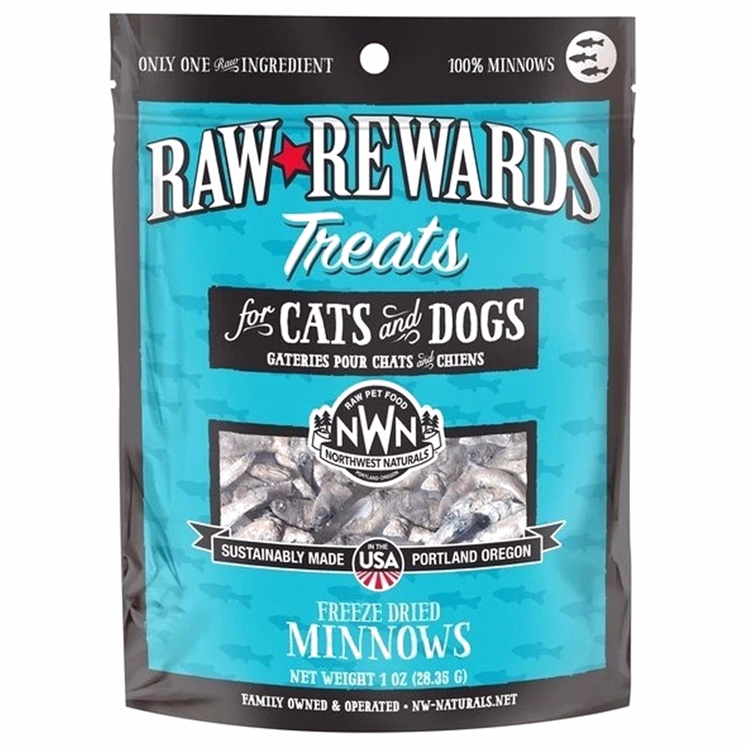 Northwest Naturals 凍乾生肉貓狗小食 - 小魚乾 1oz | 28g