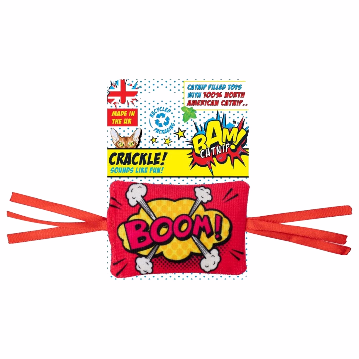 BAM Cat Toy - Crackle Pillow with Catnip