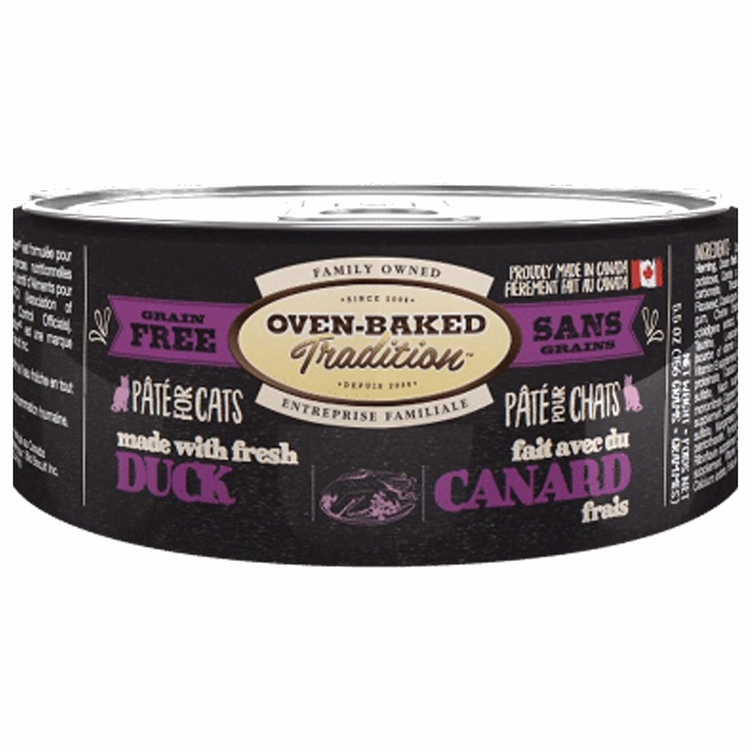 Oven Baked Cat Can - Grain Free Duck Pate 5.5oz