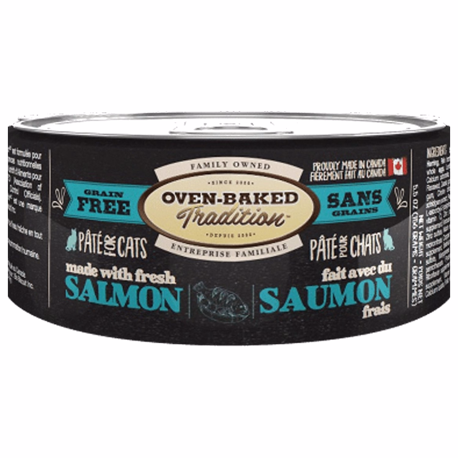 Oven Baked Cat Can - Grain Free Salmon Pate 5.5oz