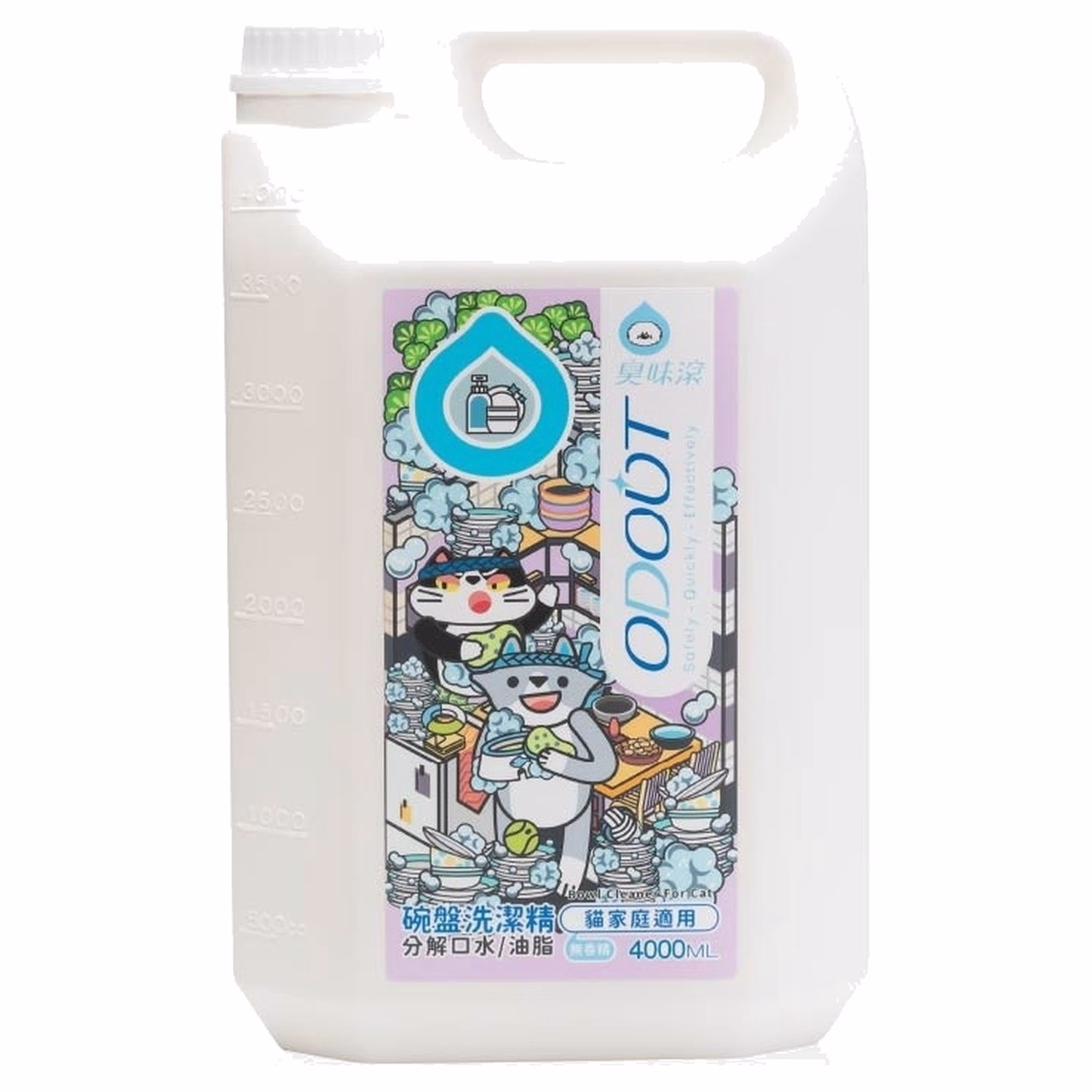 ODOUT Bowl Cleaner for Cats 4L