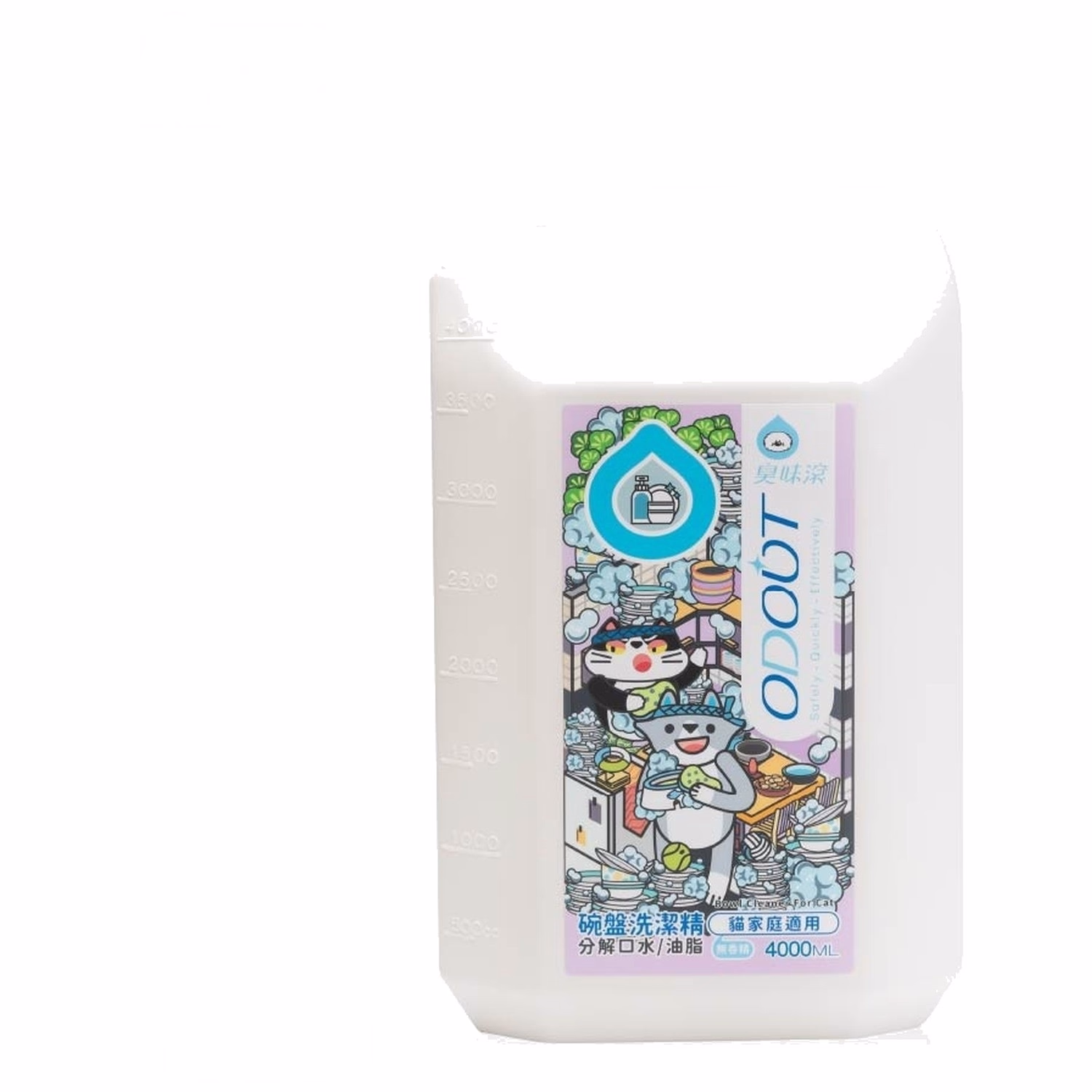 ODOUT Bowl Cleaner for Cats 4L