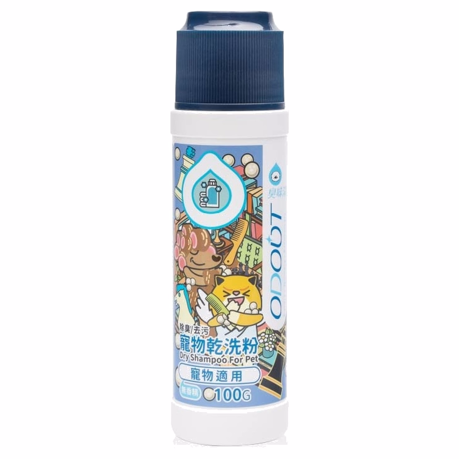 ODOUT 臭味滾 寵物天然除臭 清潔乾洗粉 100g