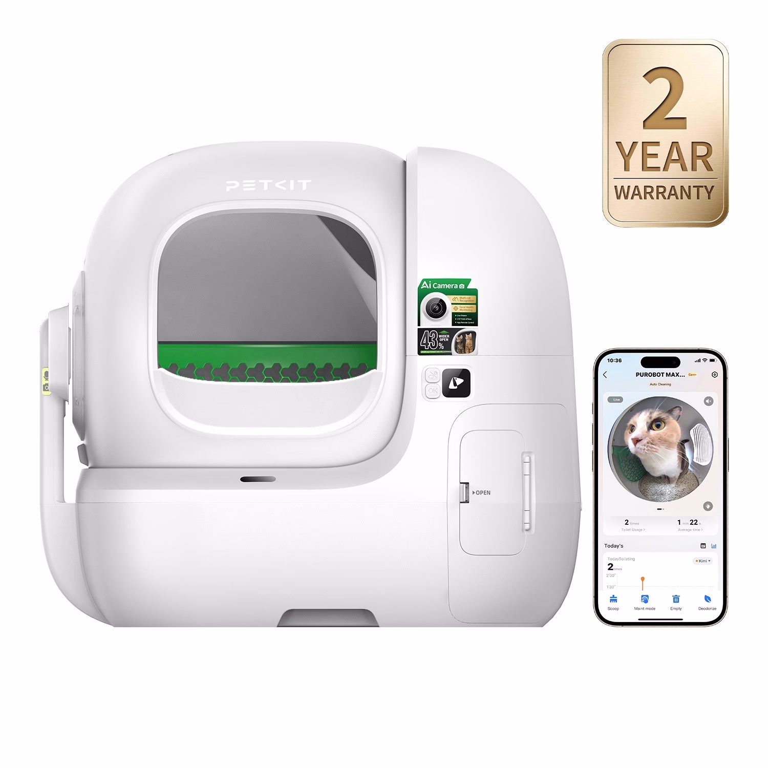PETKIT 貓砂盤 - Puobot Max Pro 2 AI智能全自動貓廁所
