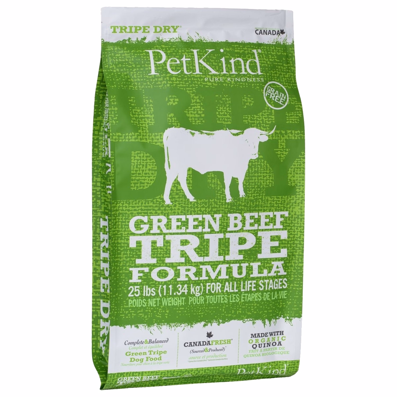 PetKind 無穀物狗乾糧 - 牛肉及牛草胃配方