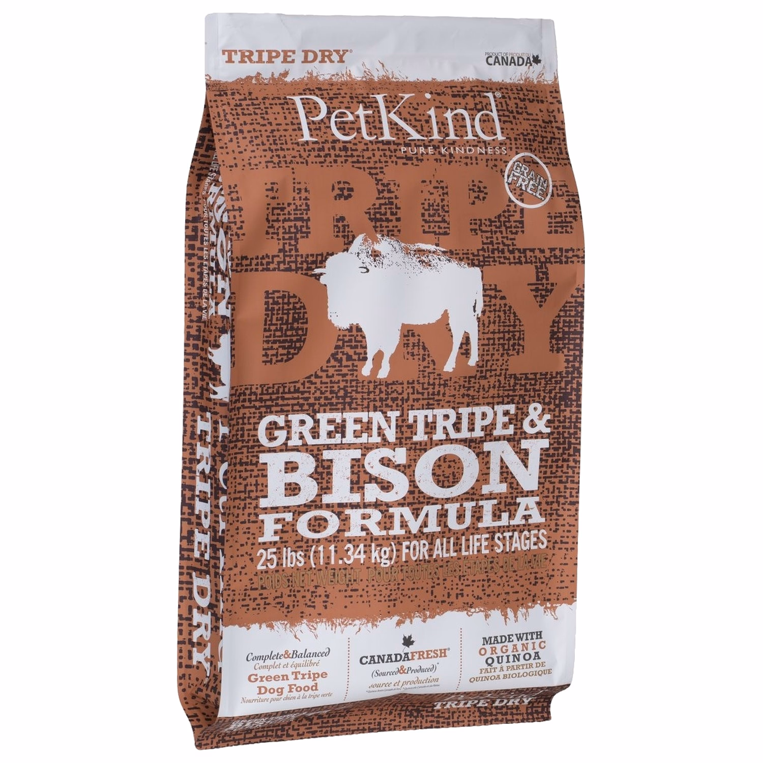 PetKind 無穀物狗乾糧 - 牛及野牛草胃配方