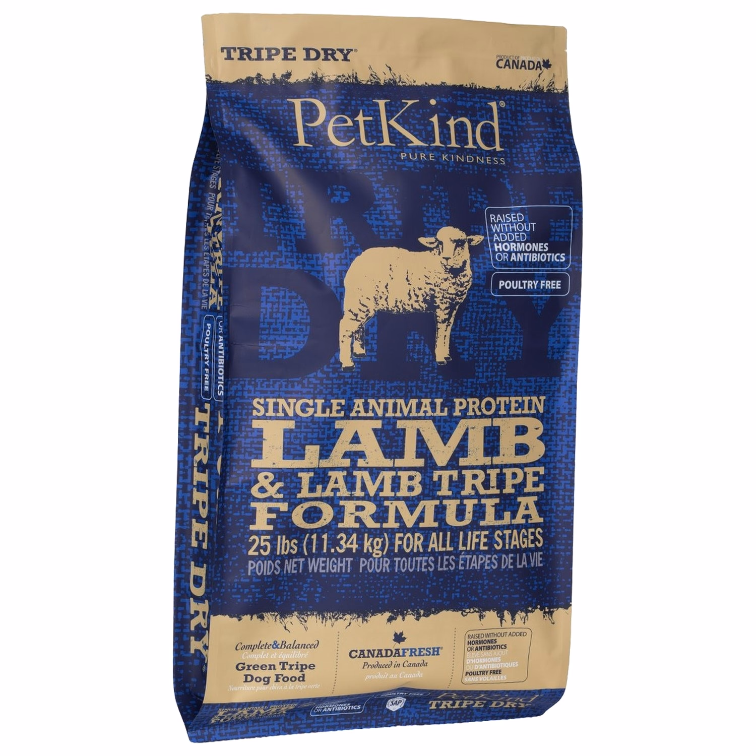 PetKind 無穀物狗乾糧 - 小型犬 - 單一動物蛋白 羊肉及羊草胃配方