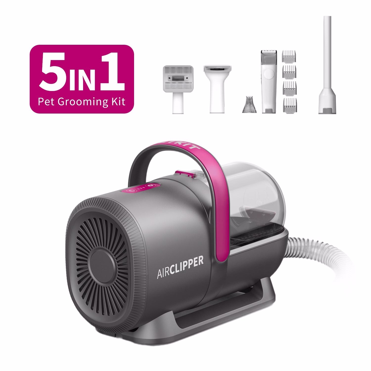 PETKIT 5 in 1 AIR CLIPPER Vacuum Pet Grooming Kit