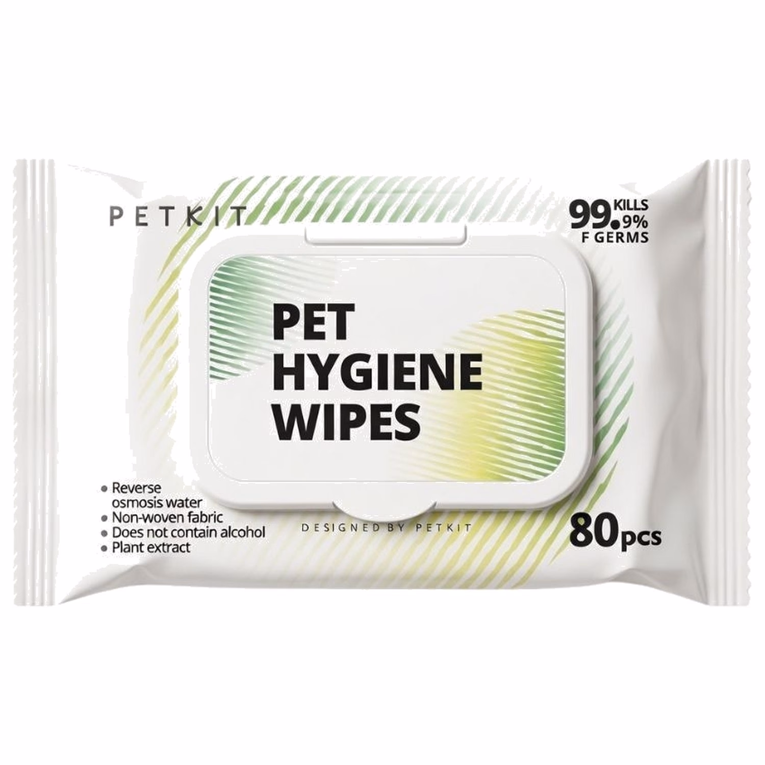 PETKIT 99.9%殺菌寵物全身濕紙巾 80片裝