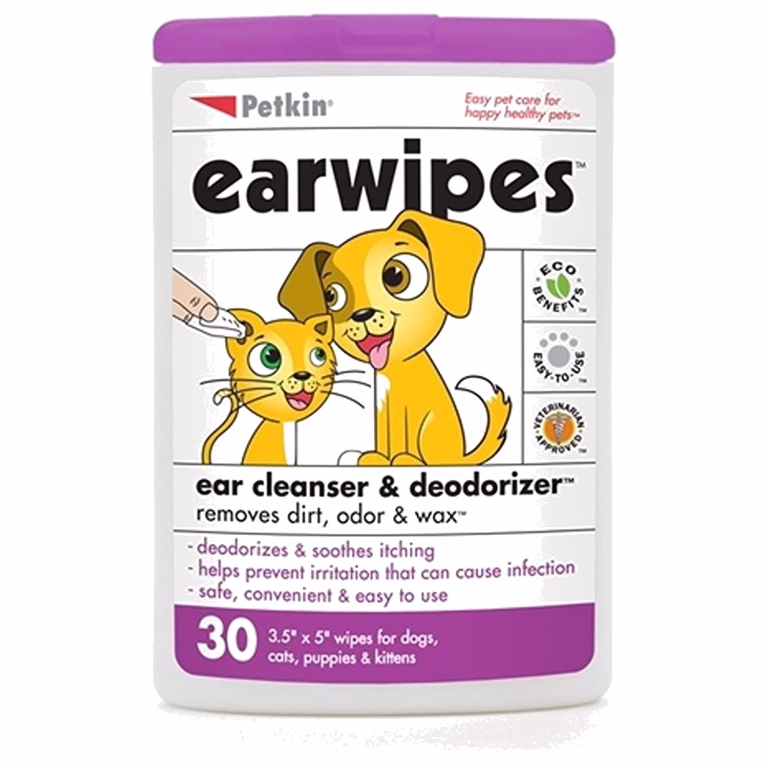 Petkin Ear Wipes 30pcs