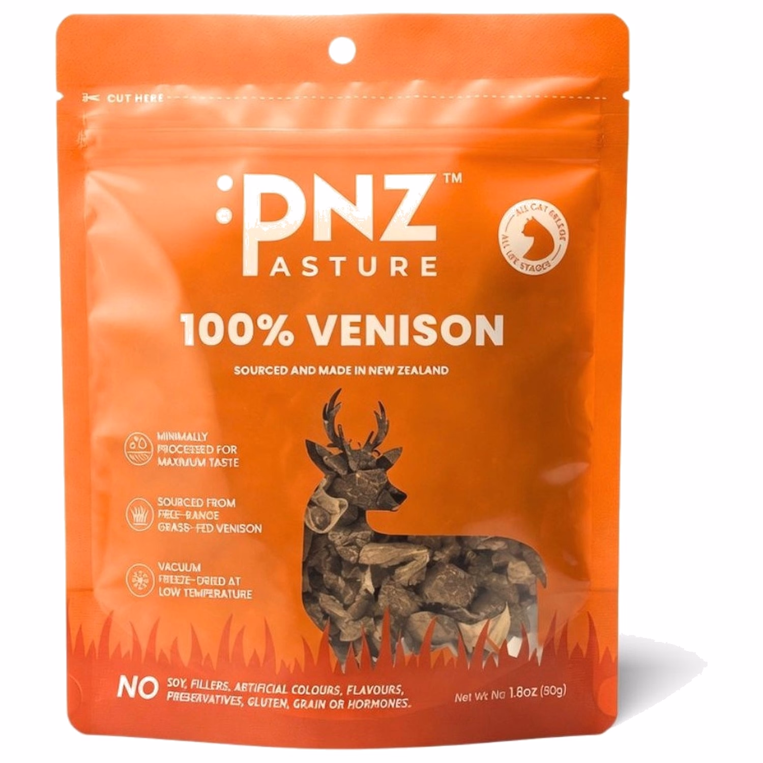 PNZ牧場滋味 貓小食 - 凍乾鹿肉 50g