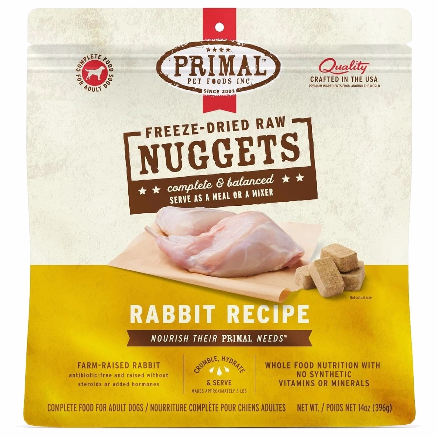 Primal Raw Freeze-Dried - Canine Rabbit 14oz