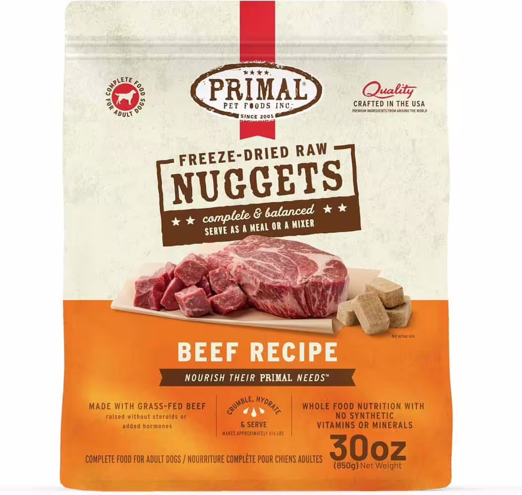Primal Raw Freeze-Dried - Canine Beef 30oz