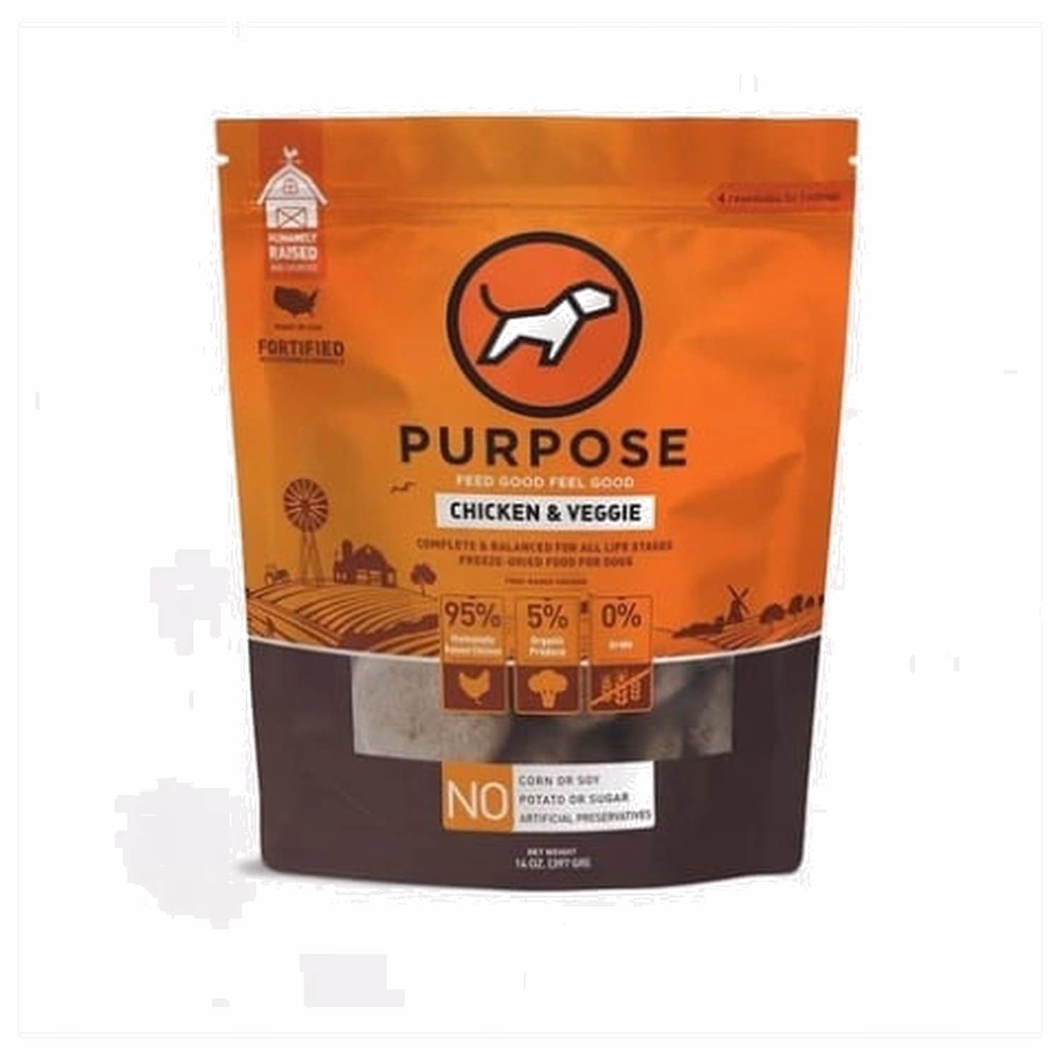 Purpose普斯凍乾狗糧 - 雞肉 14oz
