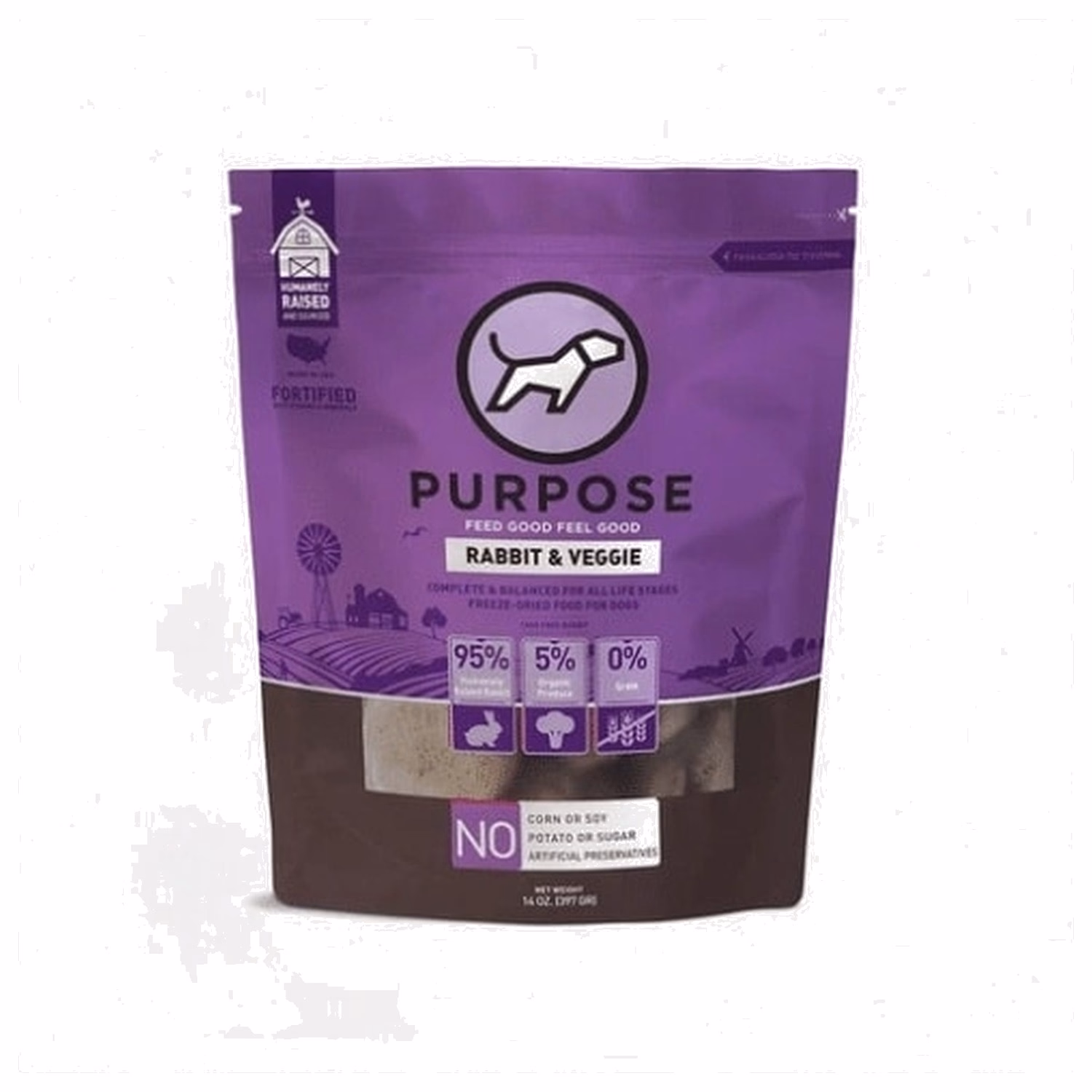 Purpose普斯凍乾狗糧-兔肉14oz