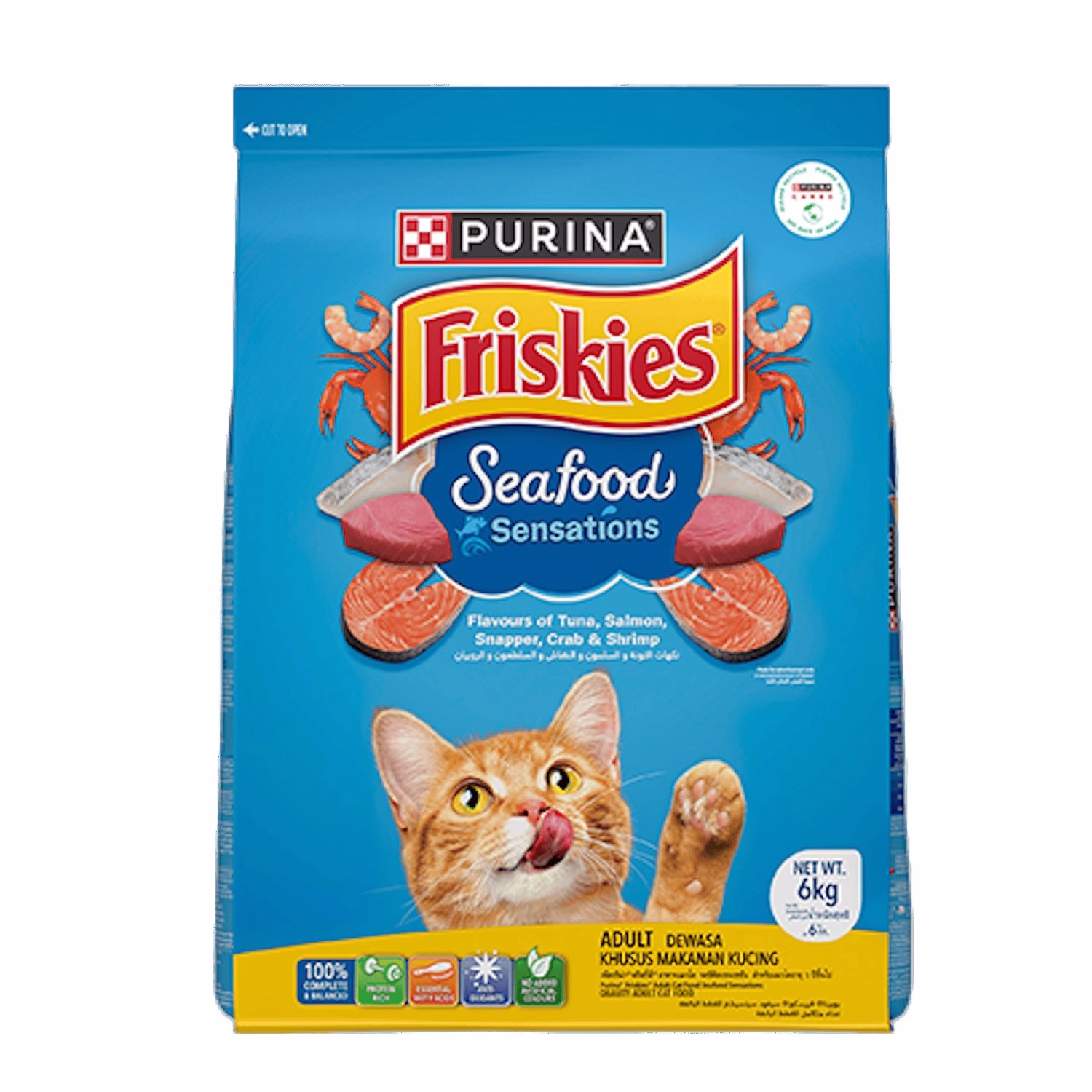 Purina Friskies Cat Food - Seafood Sensations 6kg