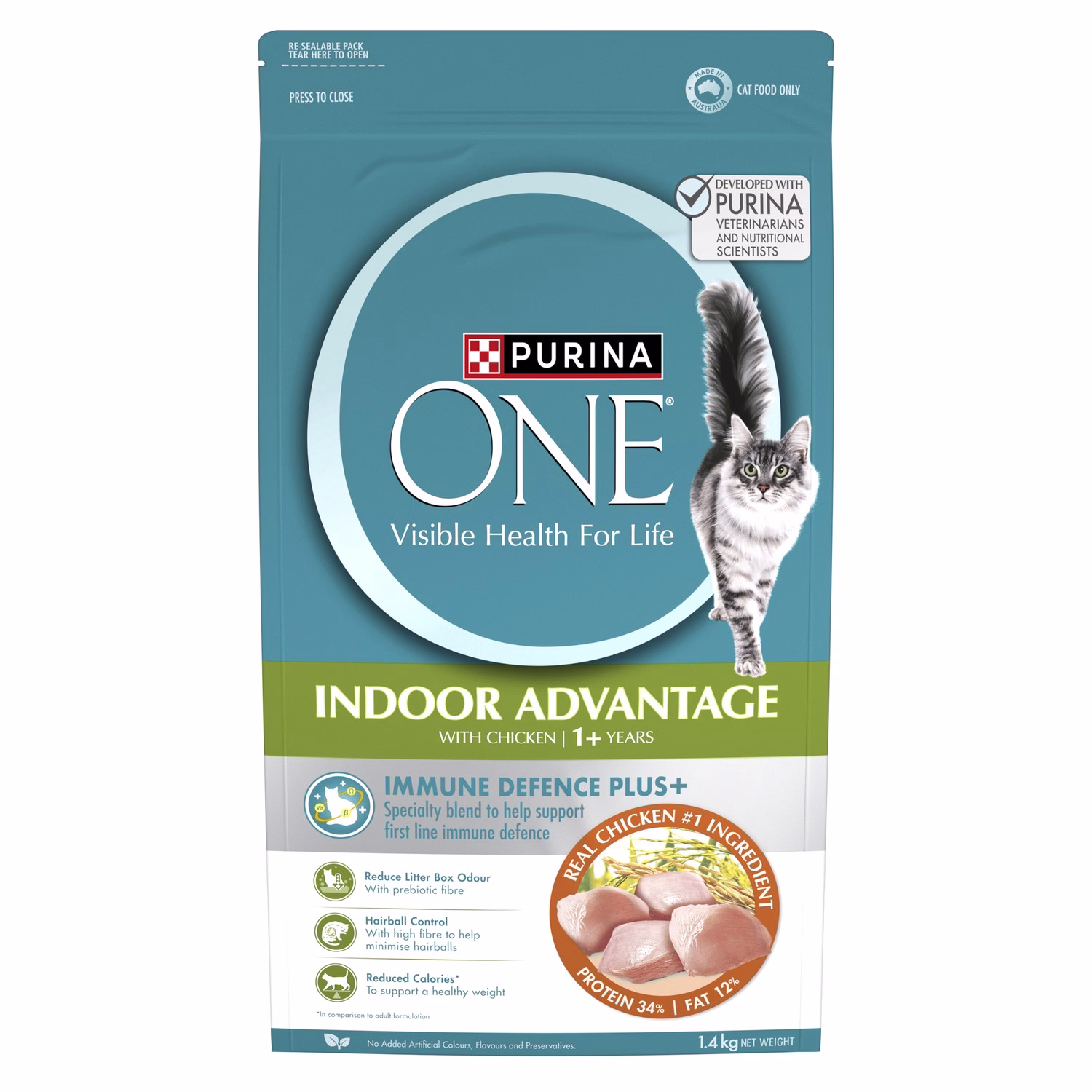 Purina ONE Cat Food - Indoor Advantage 1.4kg