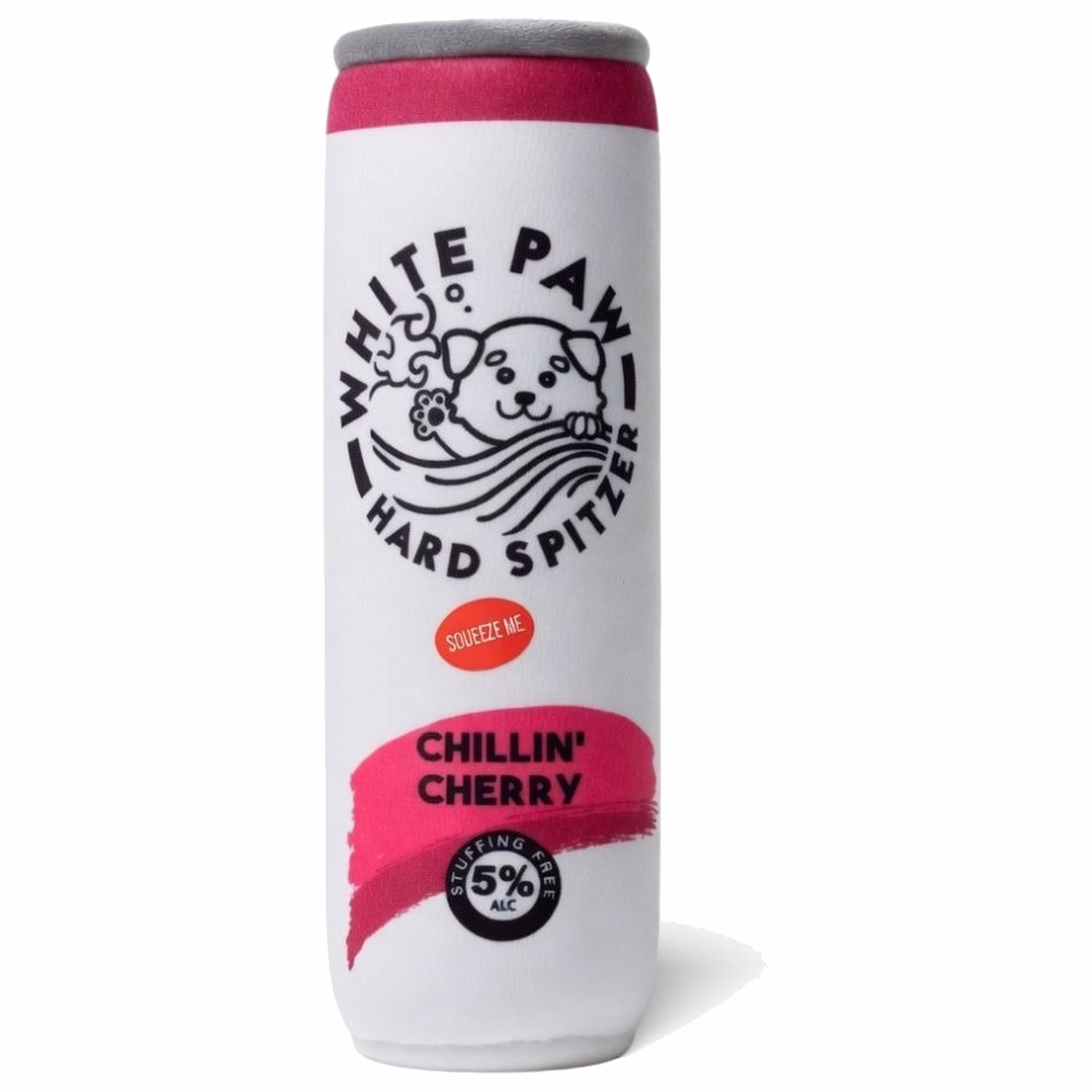 Patchworkpet White Paw Cherry Dog Plush Toy (9 Inch)