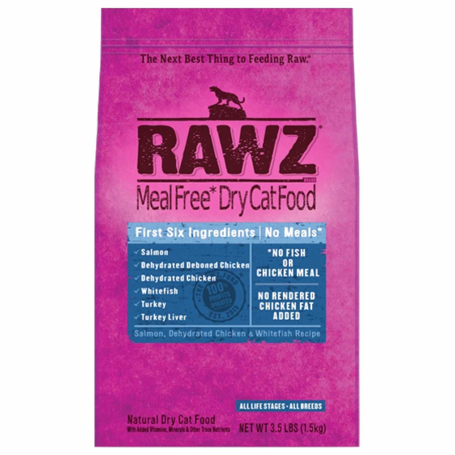 Rawz 全貓糧 - 脫水雞肉、三文魚及白肉魚配方