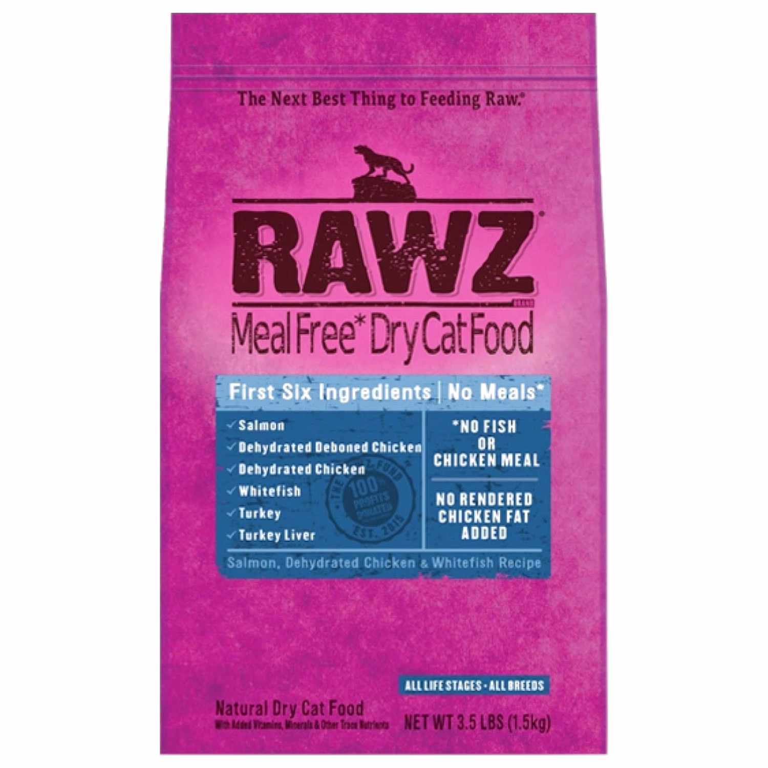 Rawz 全貓糧 - 脫水雞肉、三文魚及白肉魚配方 7.8lb - EXP 11-12-2026