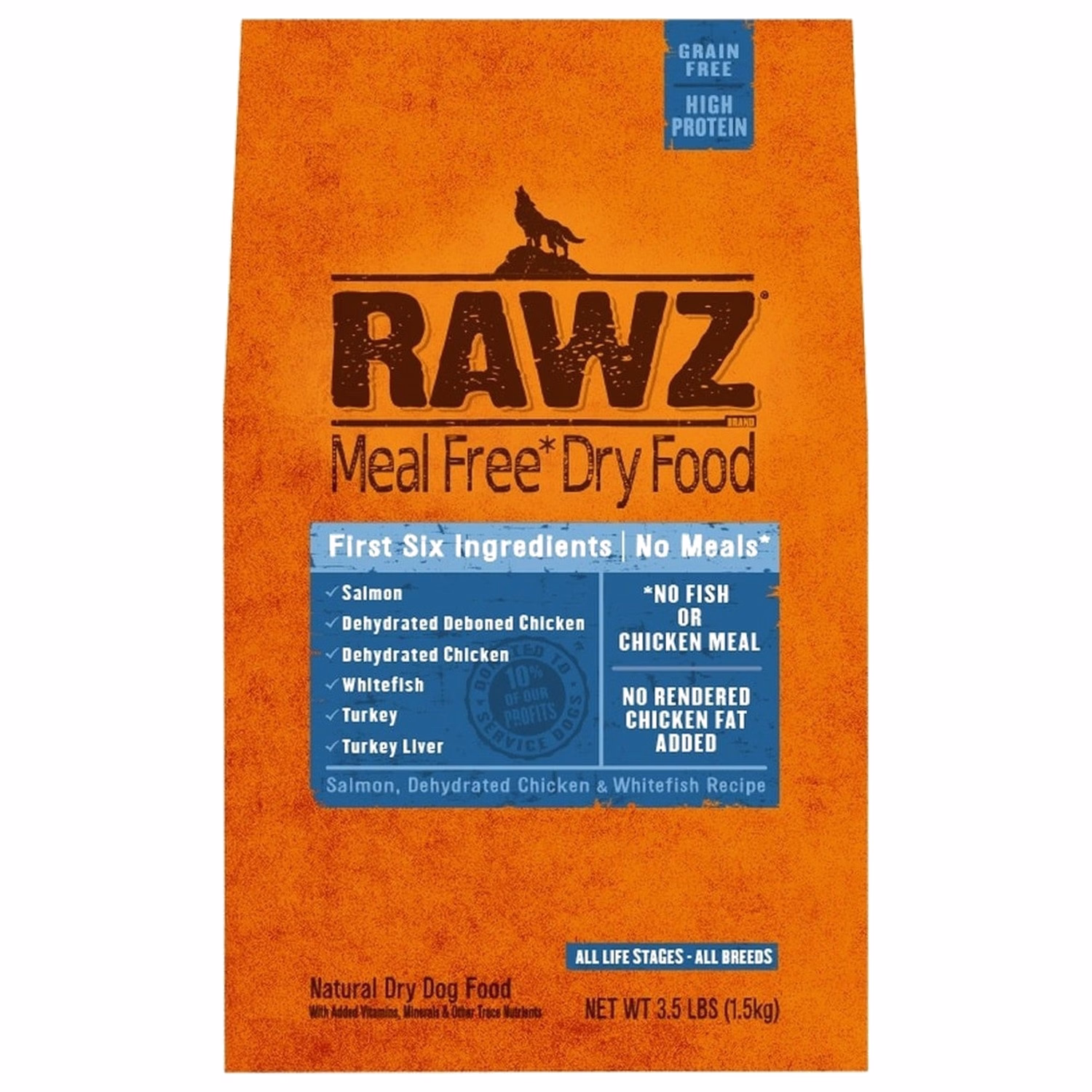 Rawz 狗糧 - 脫水雞肉、三文魚及白肉魚配方