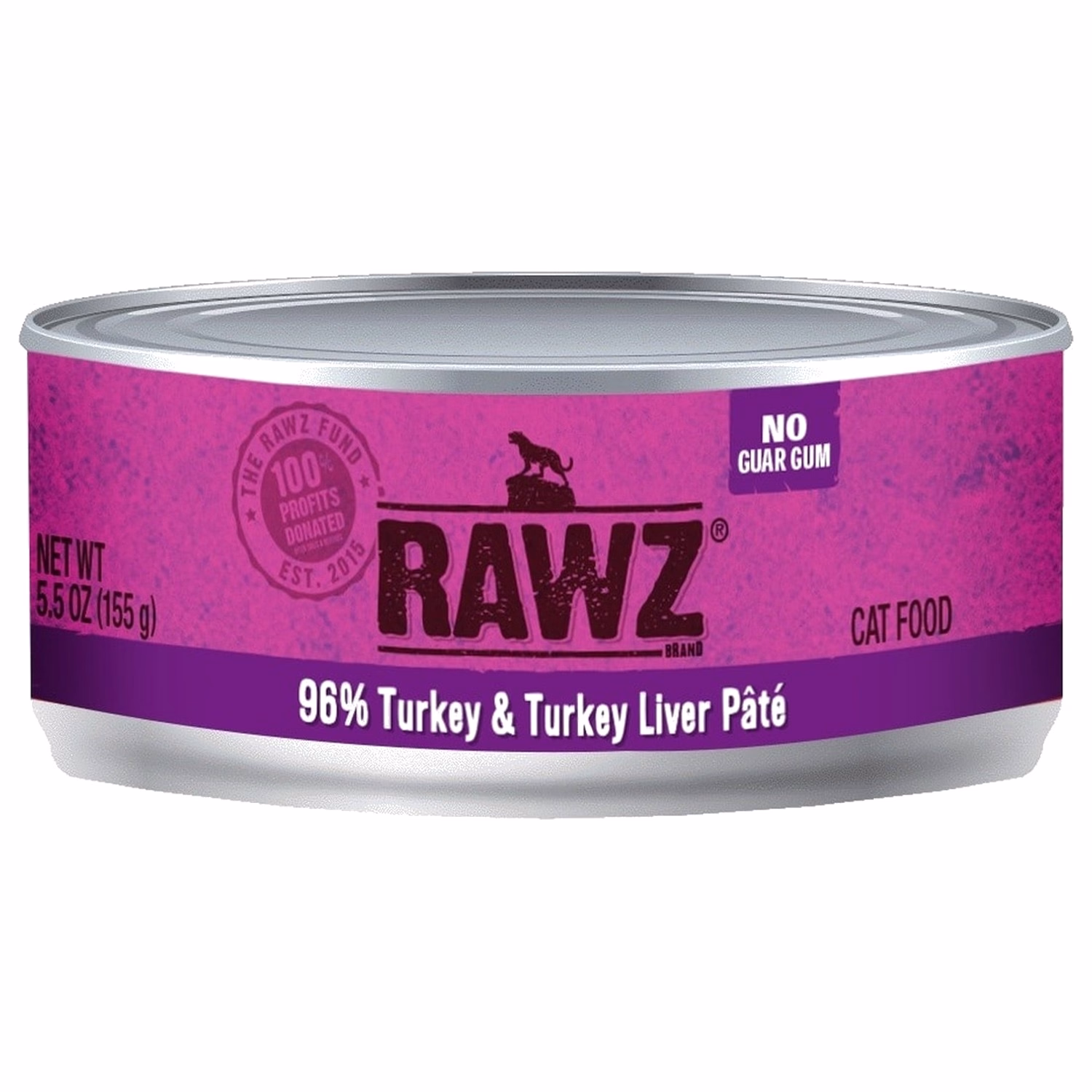 Rawz 全貓罐頭 - 火雞及火雞肝肉醬配方 155g