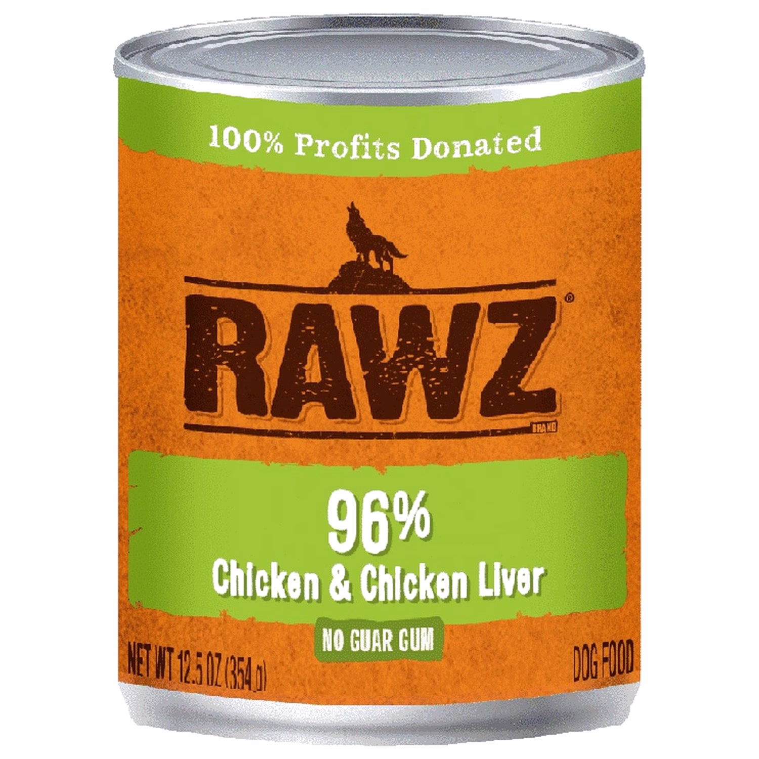 Rawz Dog Canned Food - 96% Chicken & Chicken Liver 354g