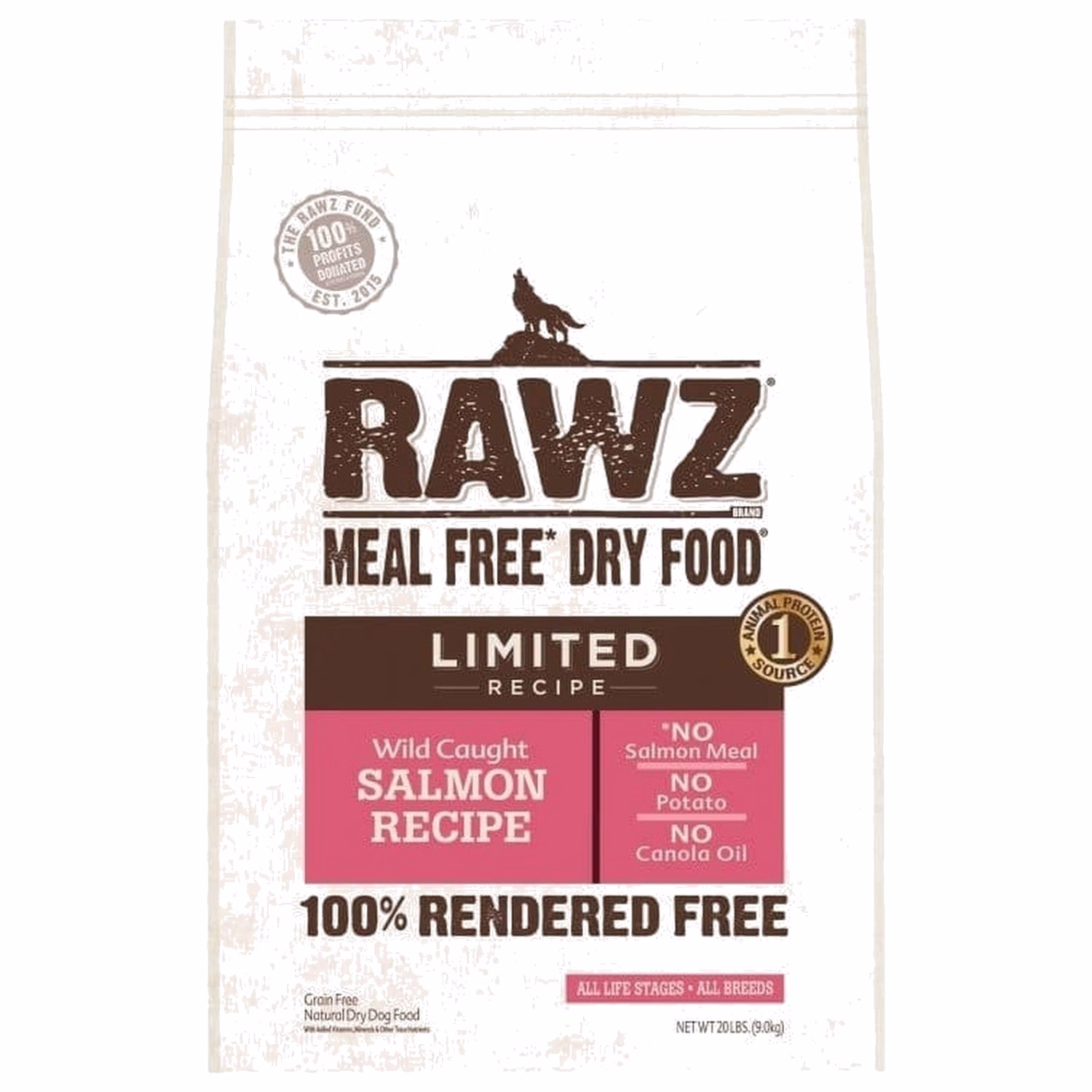 Rawz 狗糧 - 單一動物蛋白來源野生三文魚配方 3.5lb