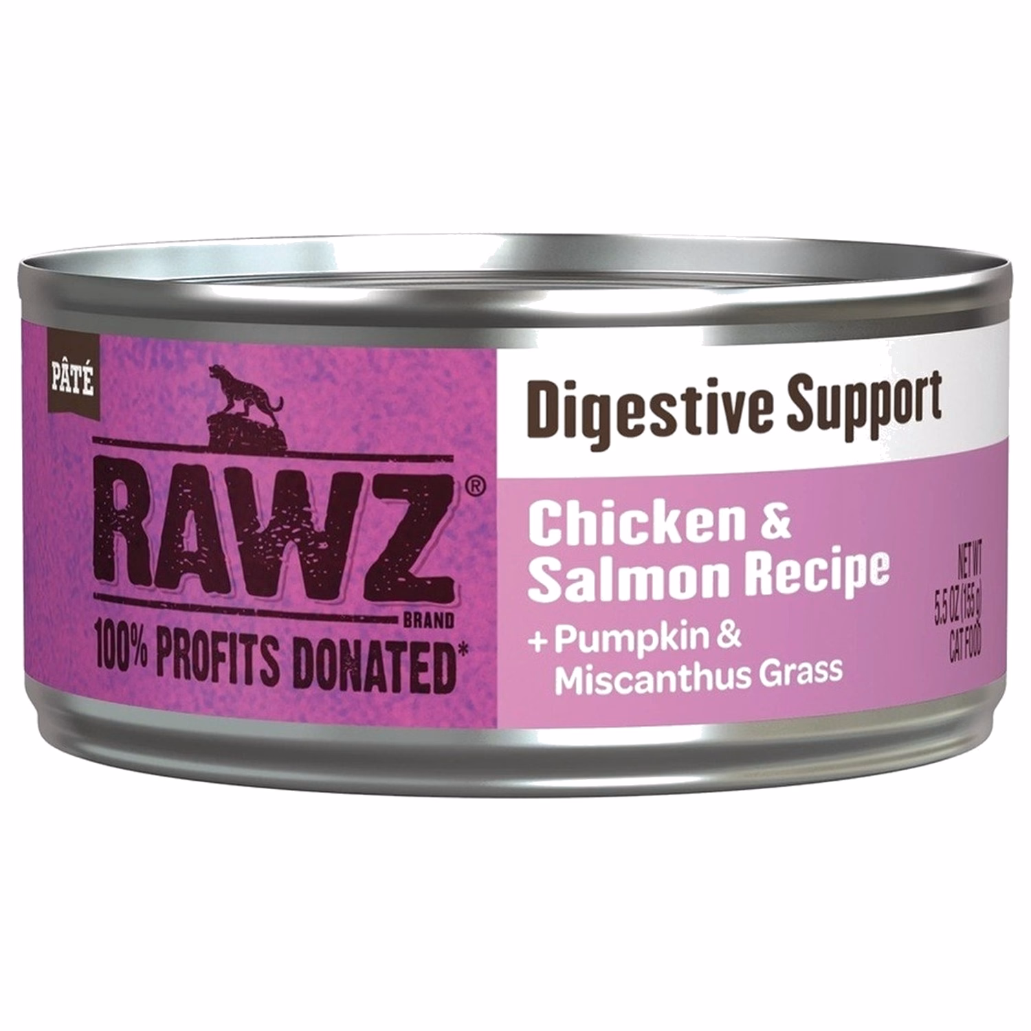 Rawz Cat Can - Digestive Support - Chicken & Salmon & Pumpkin 155g - EXP 14-10-2026