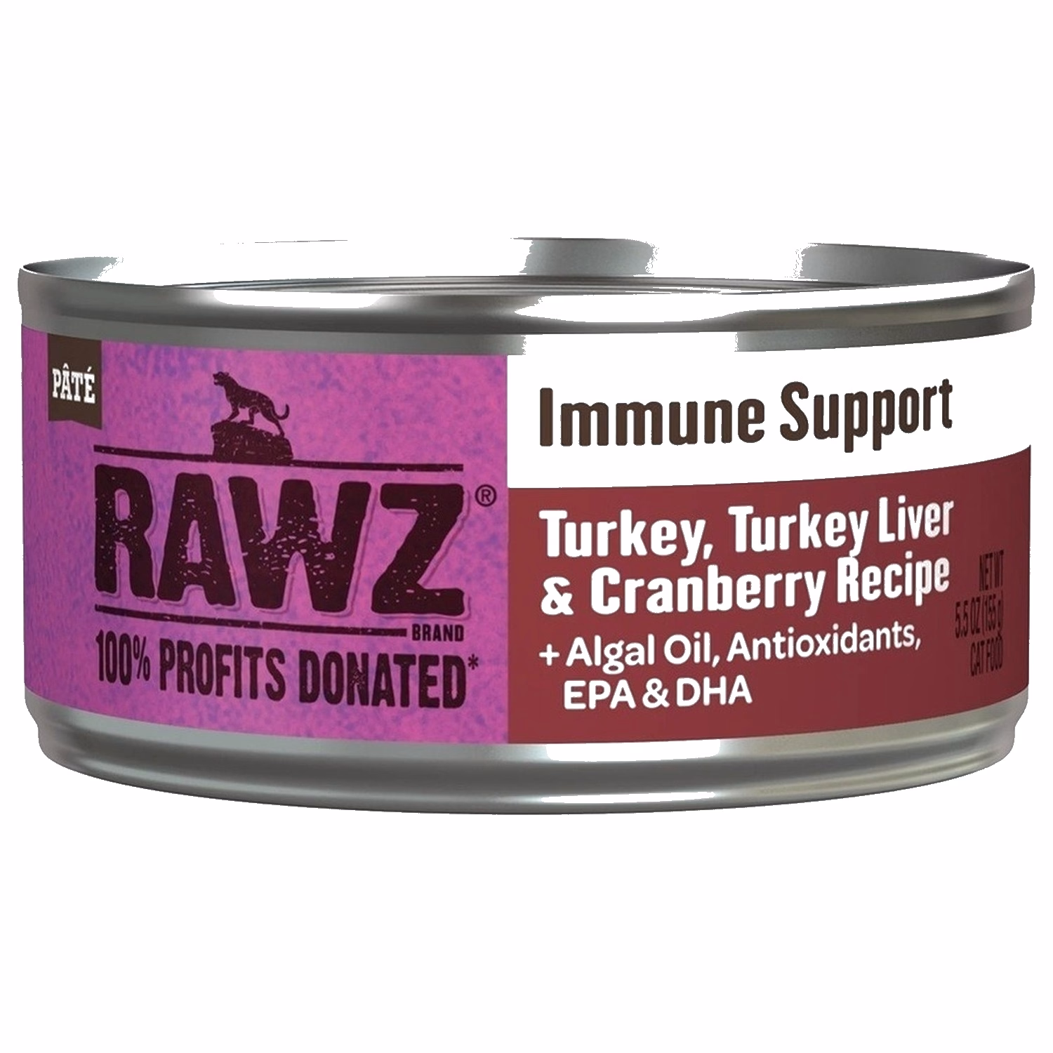 Rawz 全貓罐頭 - 增強免疫系統 - 火雞肉&火雞肝&蔓越莓 155g - EXP 14-10-2026