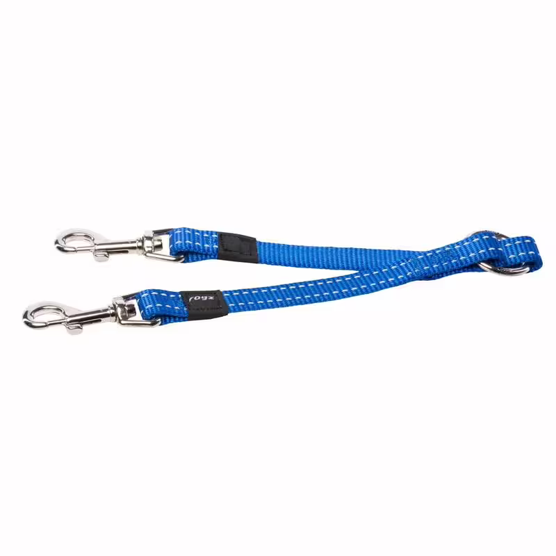 ROGZ Utility Double Split Lead - Blue (L)