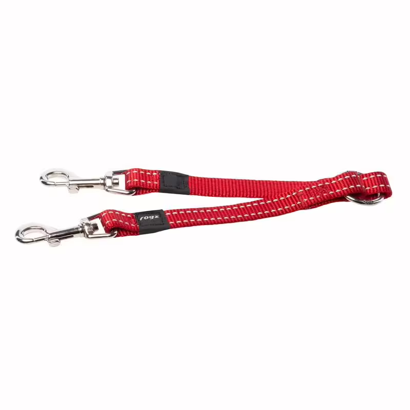ROGZ Utility Double Split Lead - Red (L)