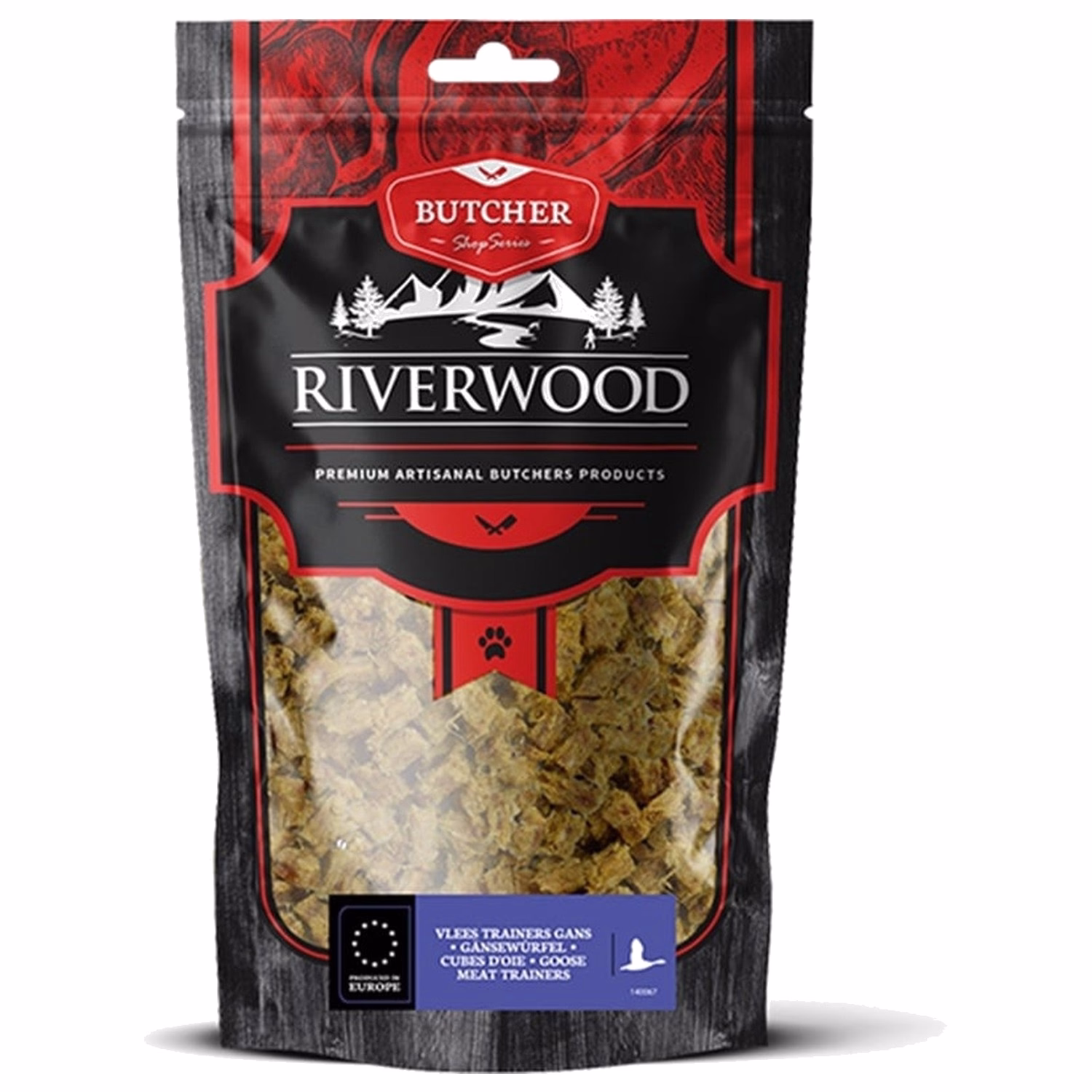 Riverwood Dog Treat - Air Dried Goose Nibs Trainers 150g