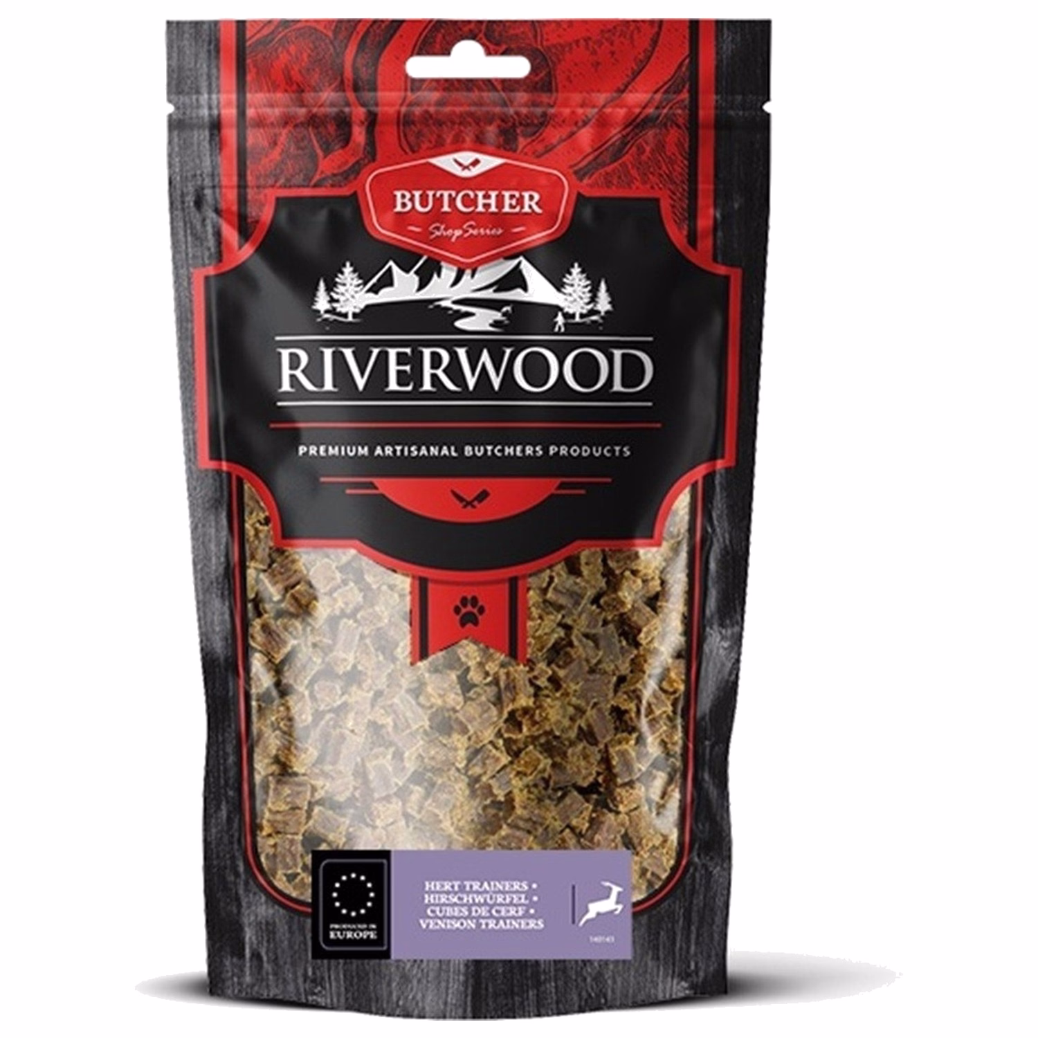 Riverwood 貓狗小食 - 風乾鹿肉粒 150g