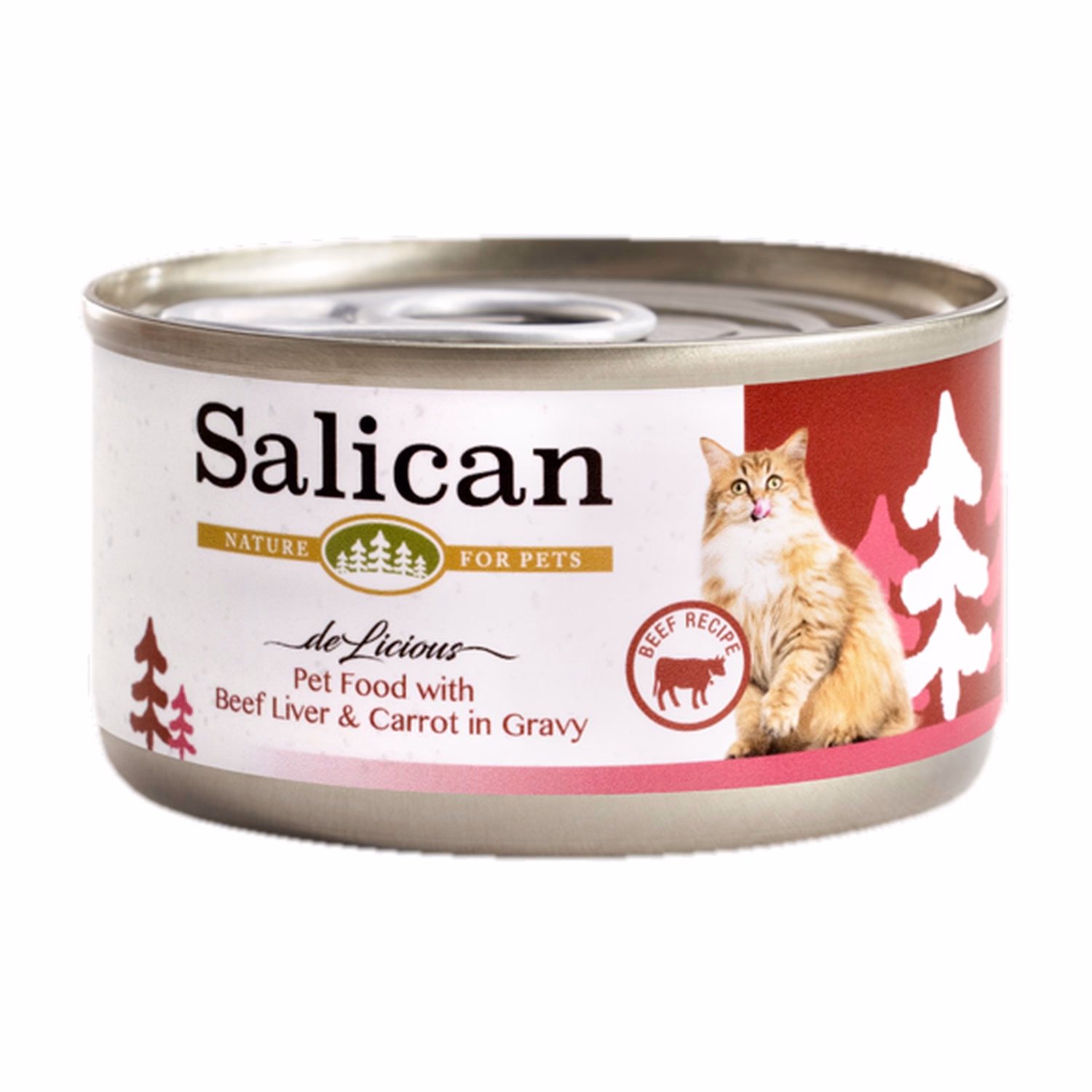 Salican Cat Can - Pet Food with Beef Liver & Carrot in Gravy 85g