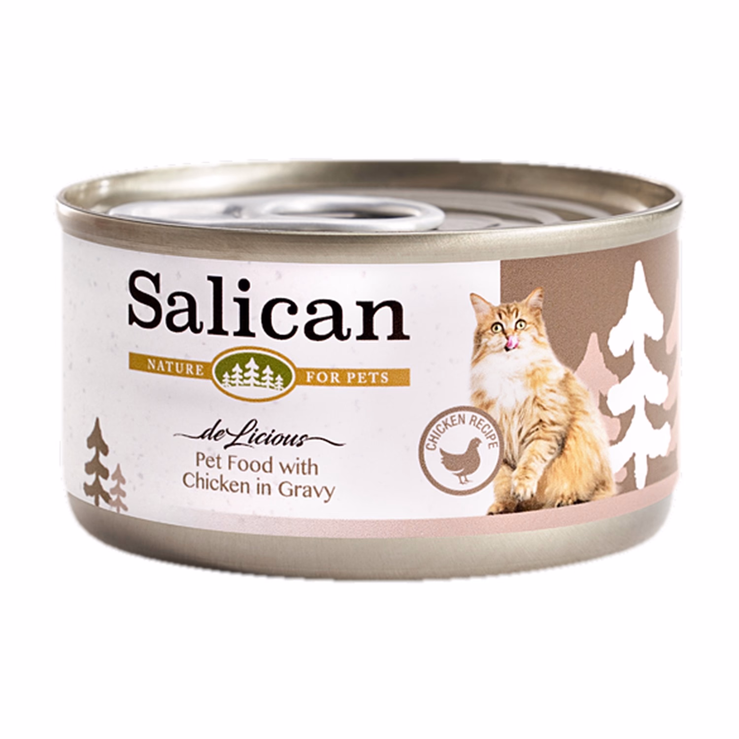 Salican Cat Can - Pet Food with Chicken in Gravy 85g