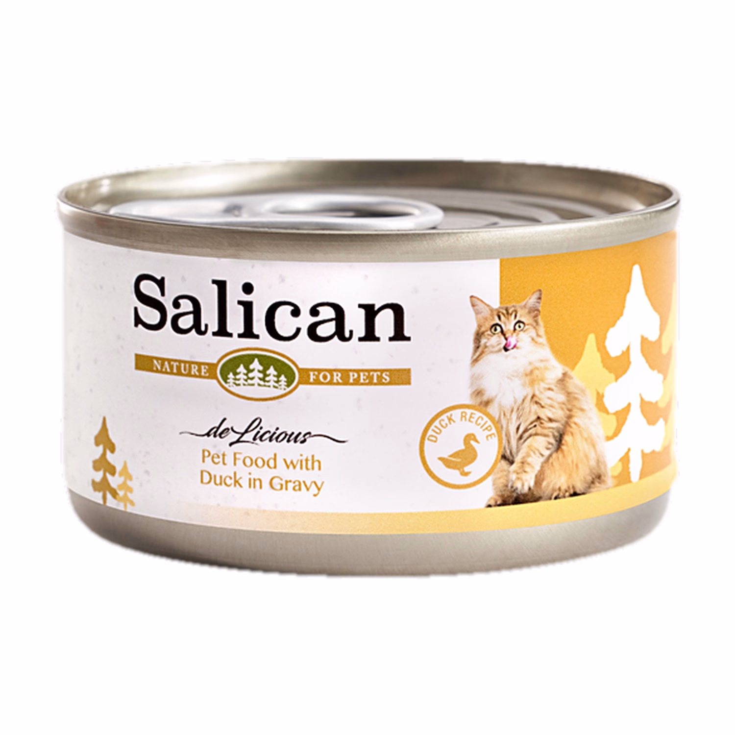 Salican Cat Can - Pet Food with Duck in Gravy 85g