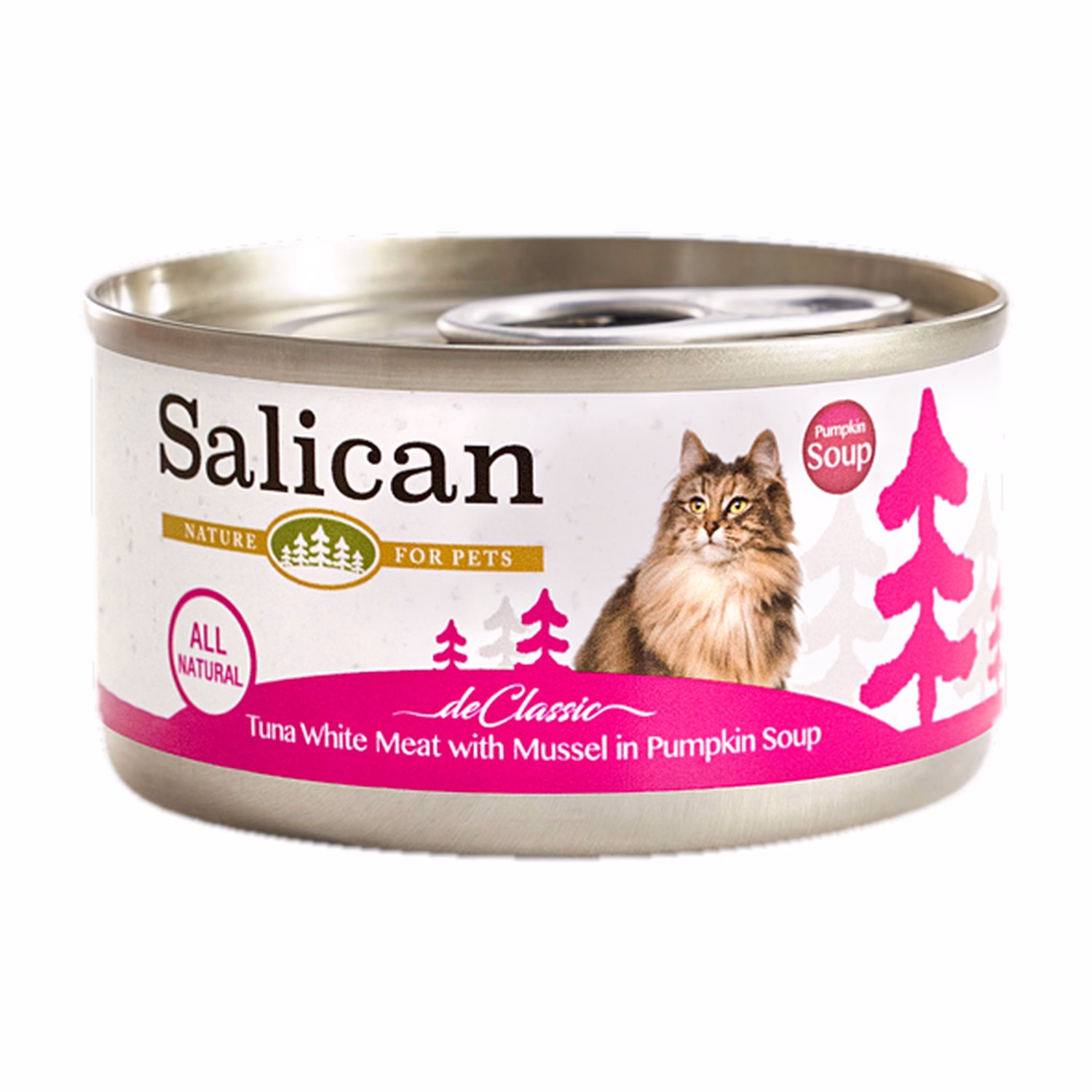 Salican Cat Can - Tuna White Meat with Mussel in Pumpkin Soup 85g
